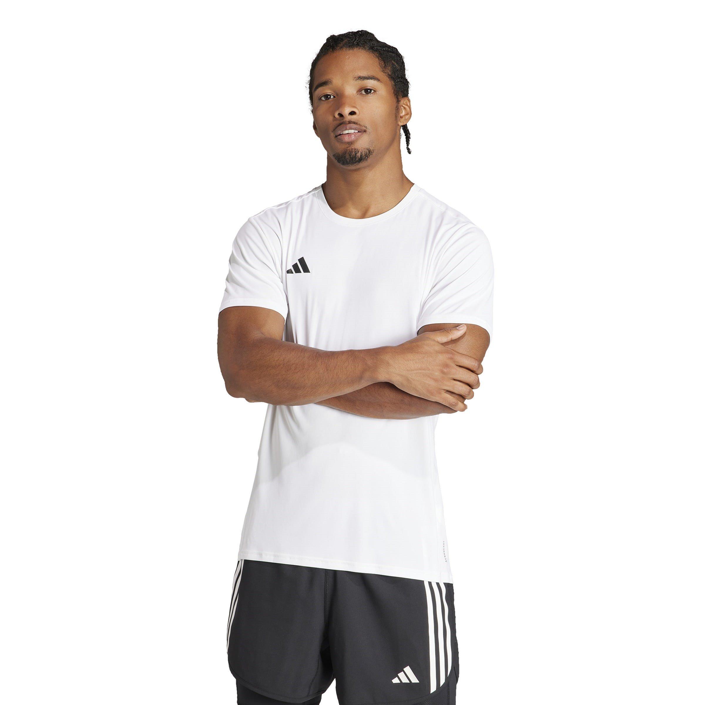 White - adidas - Adizero Essentials Mens Running T Shirt - 3