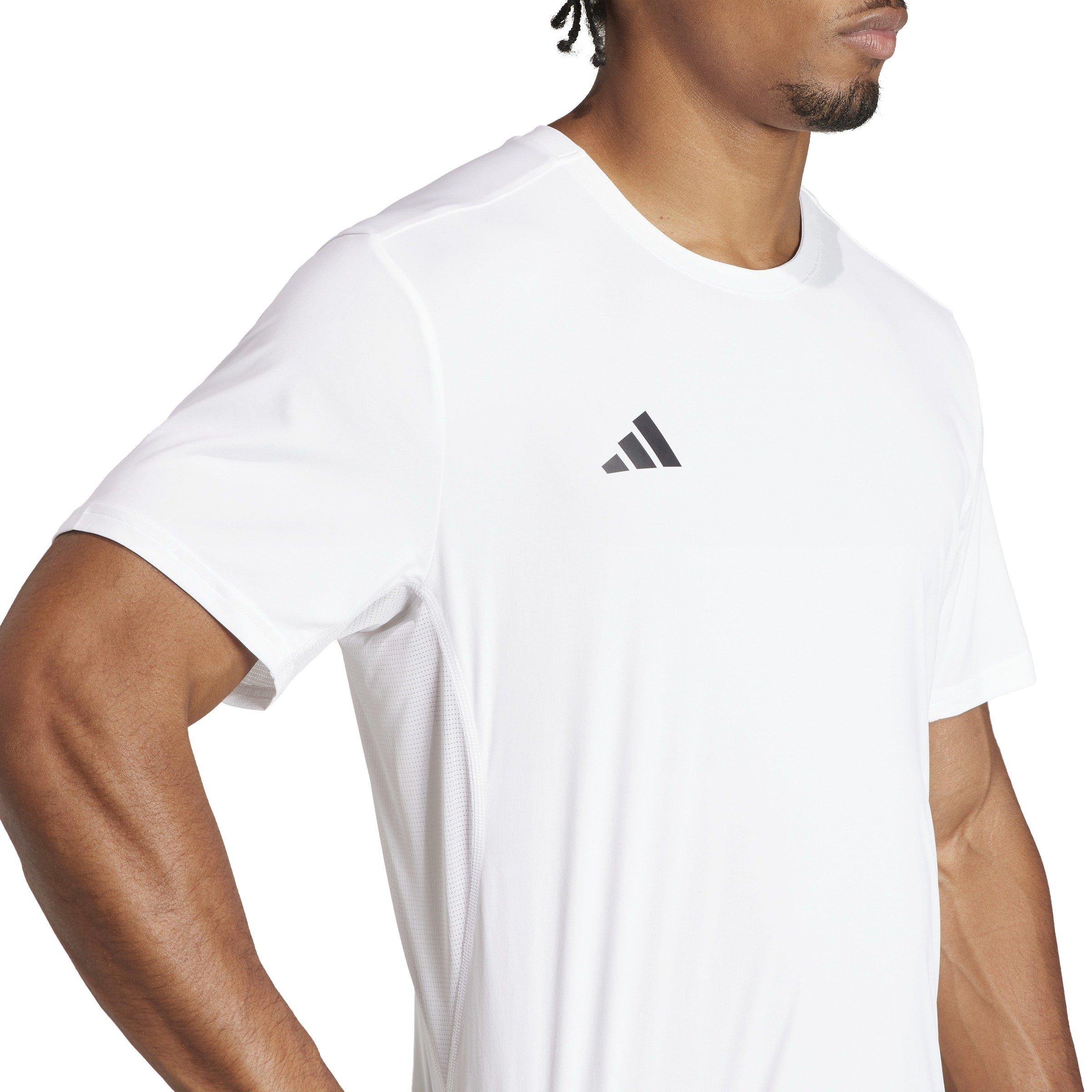 White - adidas - Adizero Essentials Mens Running T Shirt - 6