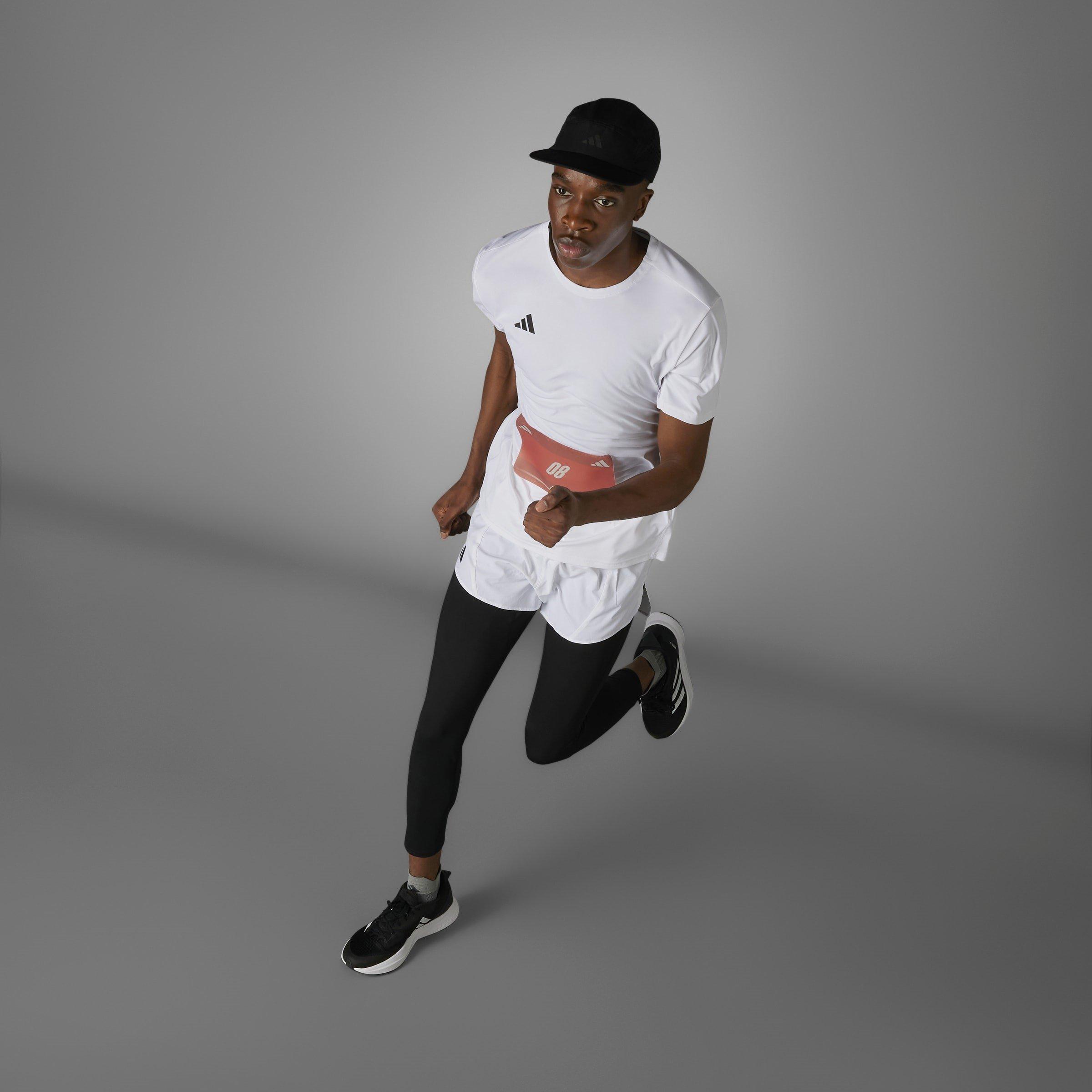 White - adidas - Adizero Essentials Mens Running T Shirt - 10