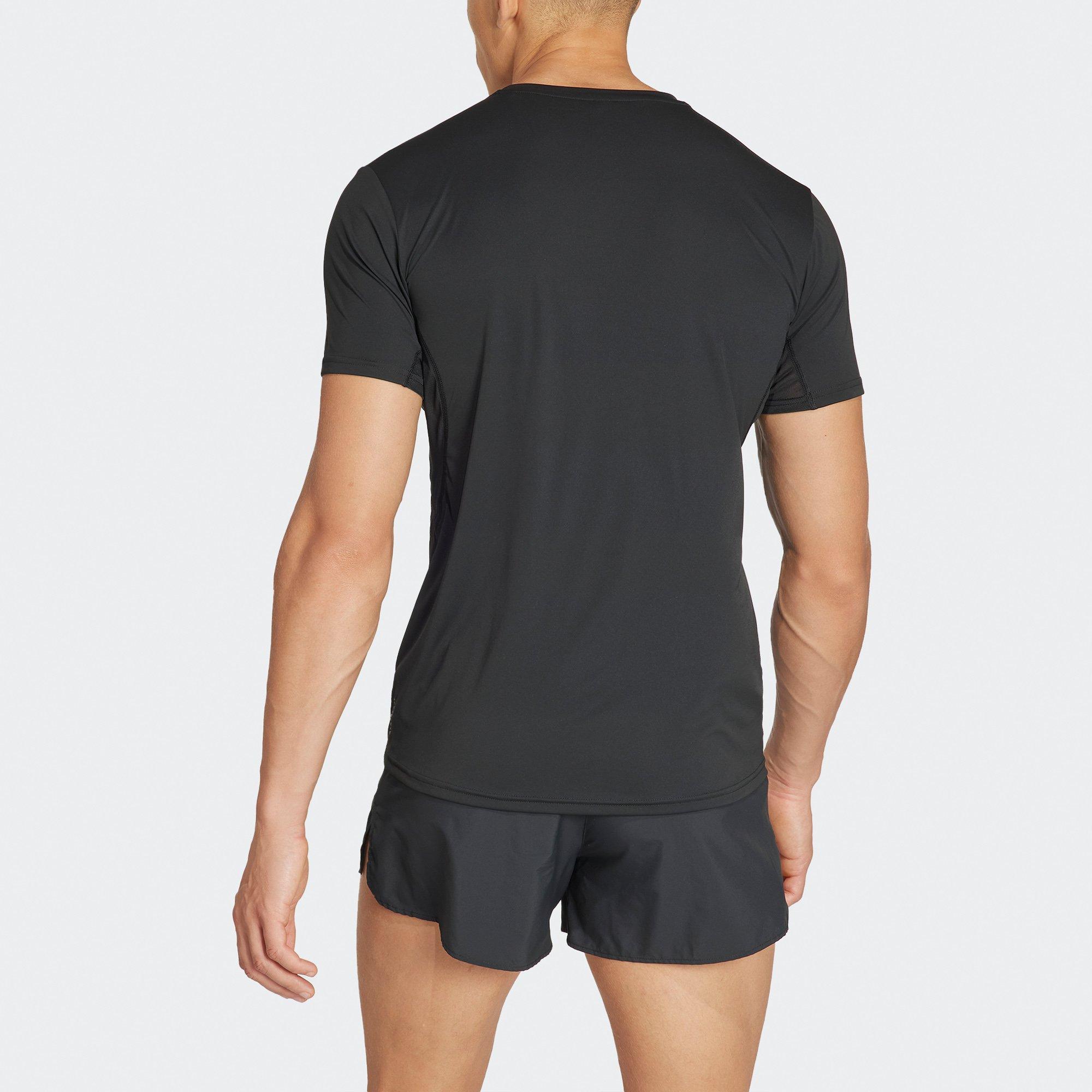 Black - adidas - Adizero Essentials Mens Running T Shirt - 3
