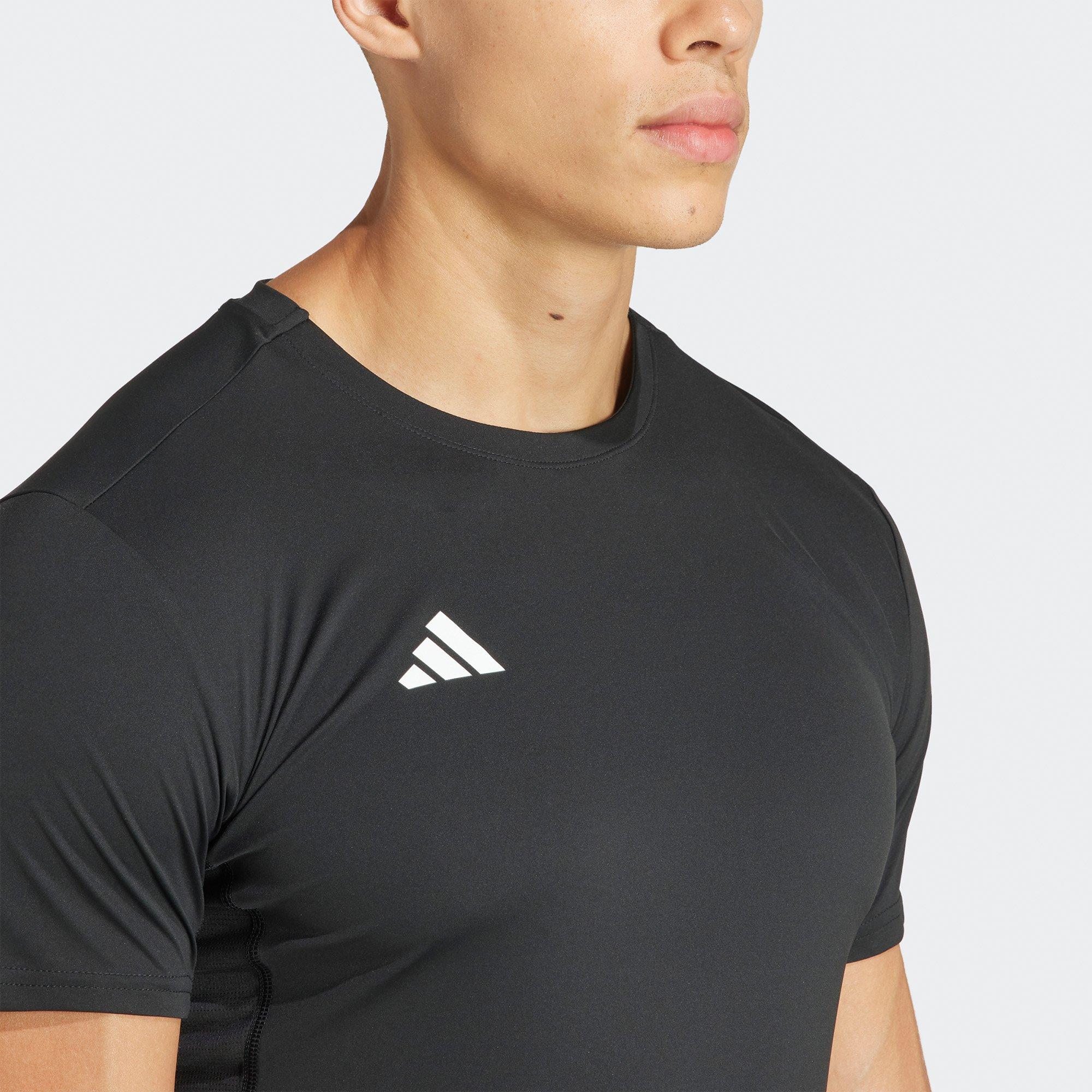 Black - adidas - Adizero Essentials Mens Running T Shirt - 4