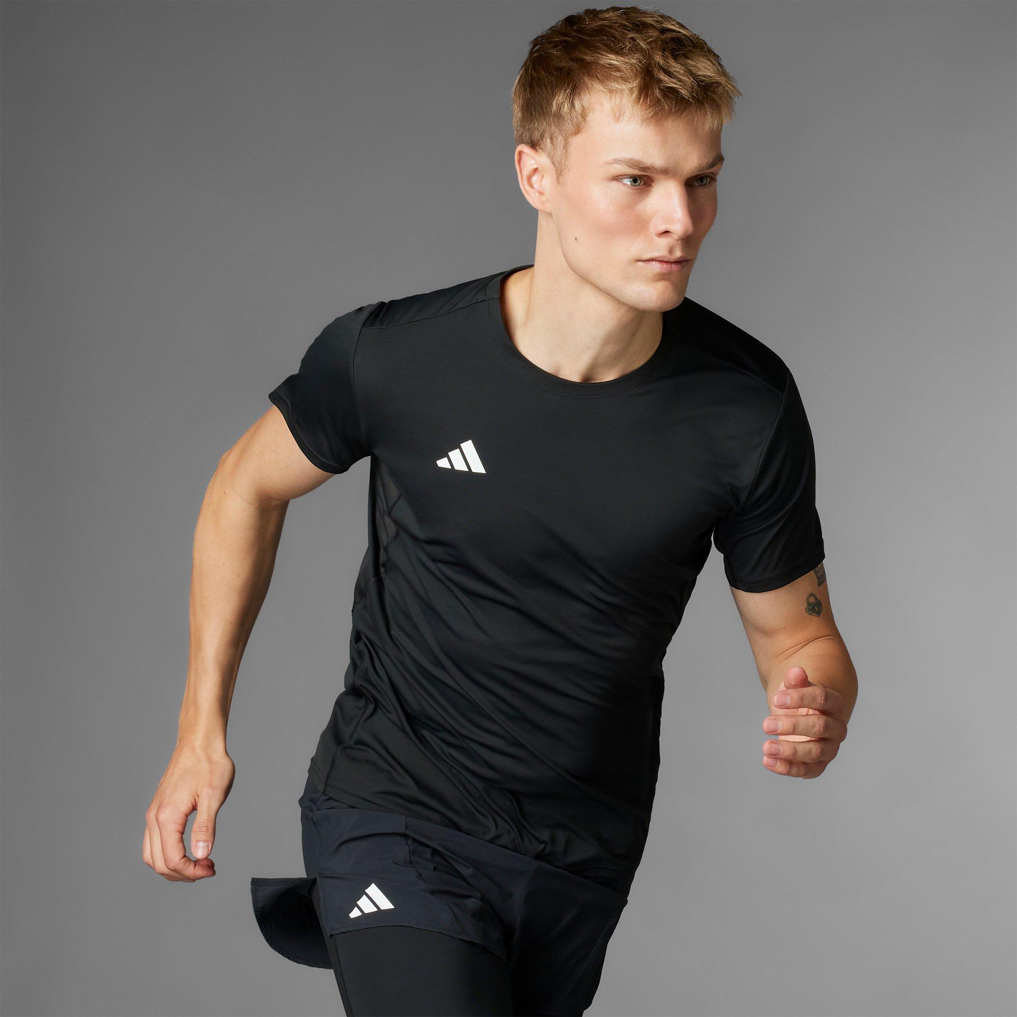 Black - adidas - Adizero Essentials Mens Running T Shirt - 8