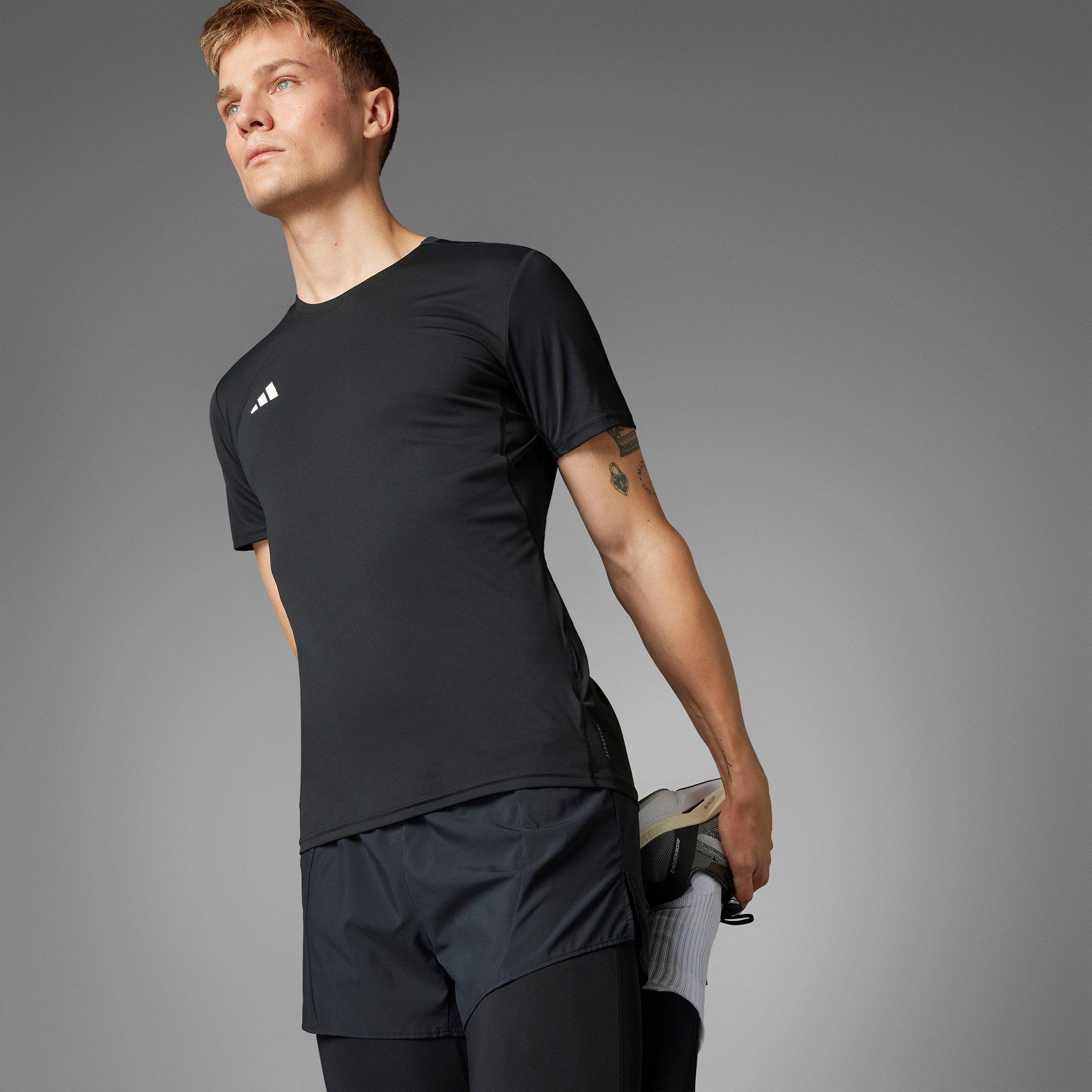 Black - adidas - Adizero Essentials Mens Running T Shirt - 9