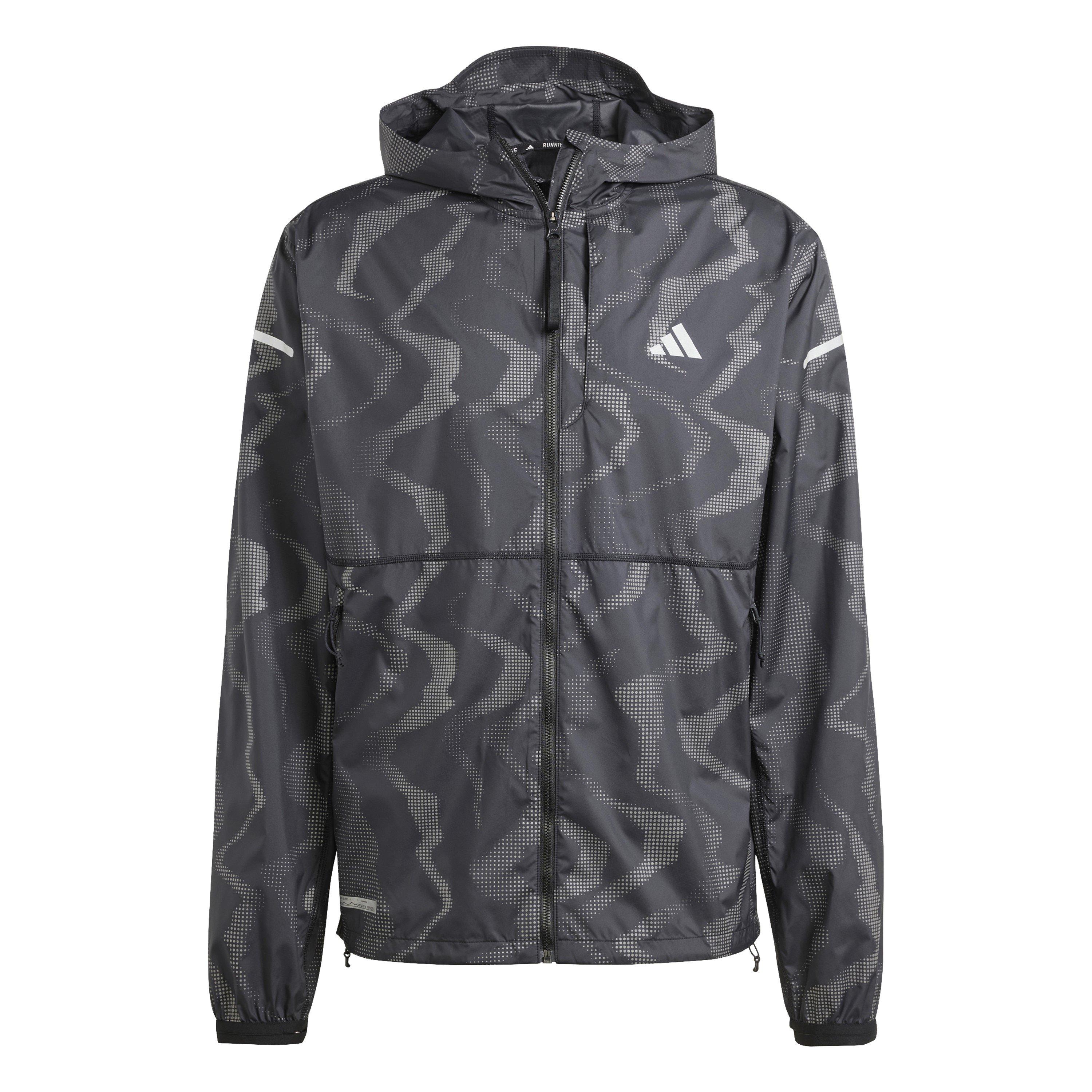 Adidas Men's Ultimate Premium Performance Running Jacket - Black - XS