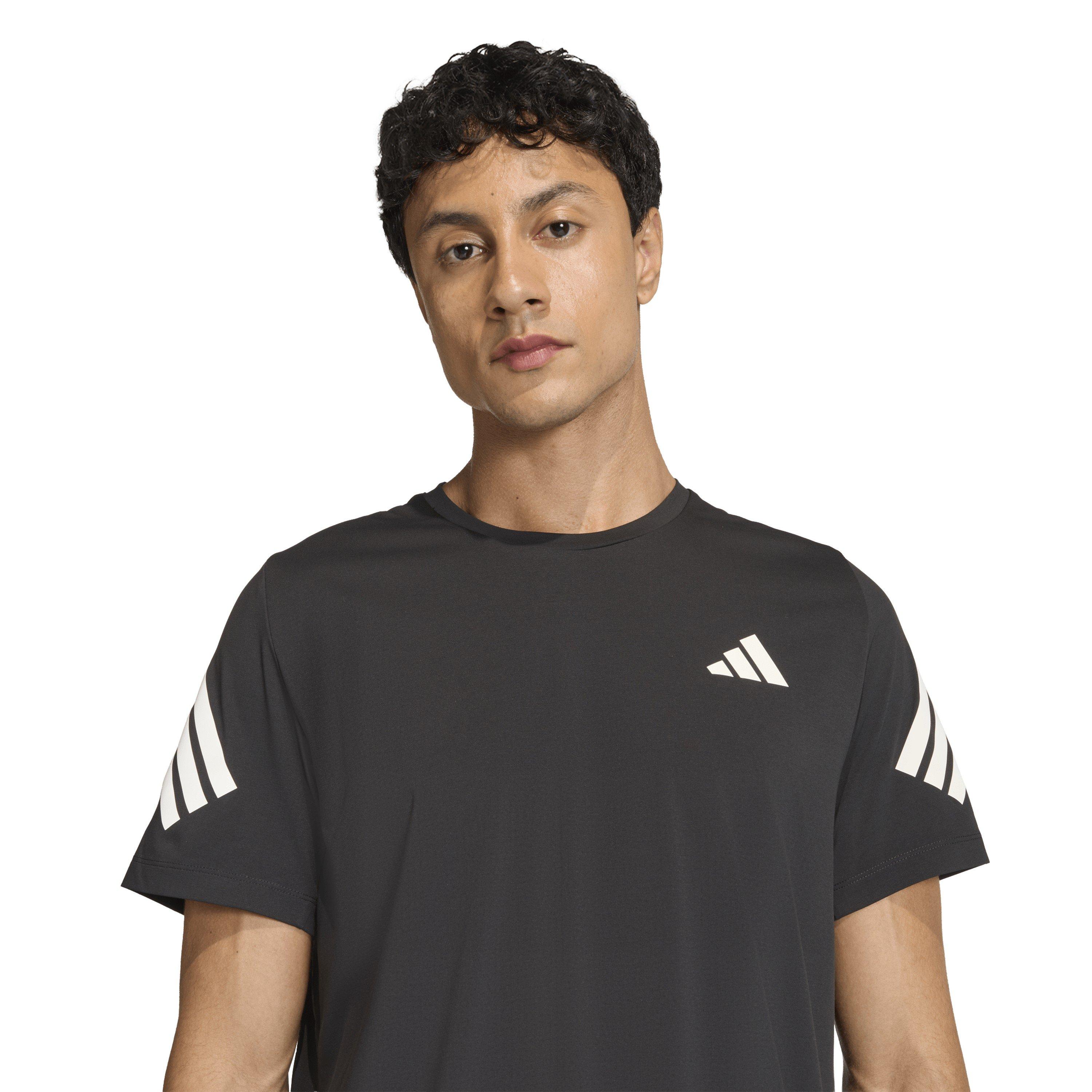 Black - adidas - Men's Short Sleeve Performance Running Top - 4