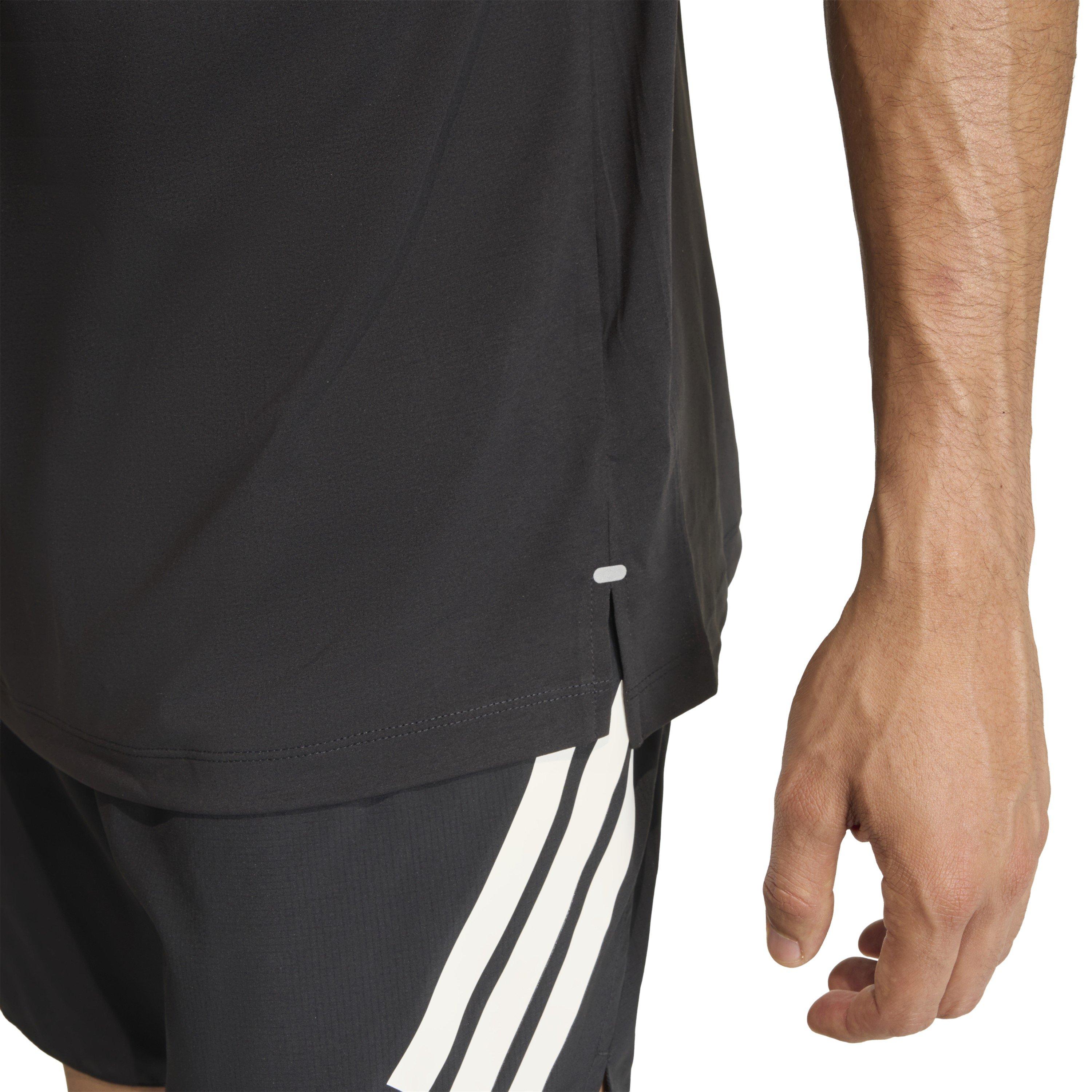 Black - adidas - Men's Short Sleeve Performance Running Top - 5