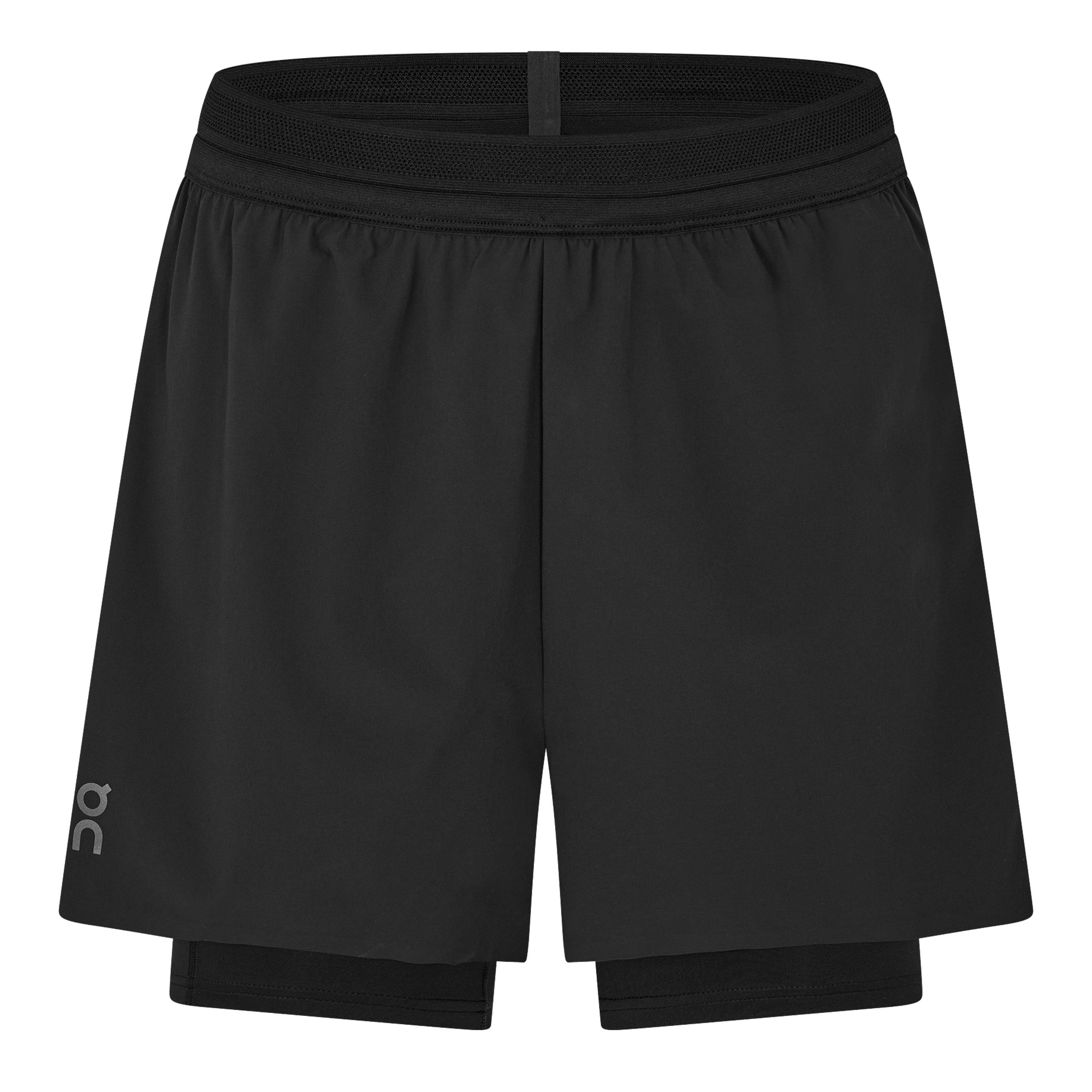 Black - On - Women's Performance Running Shorts - 1