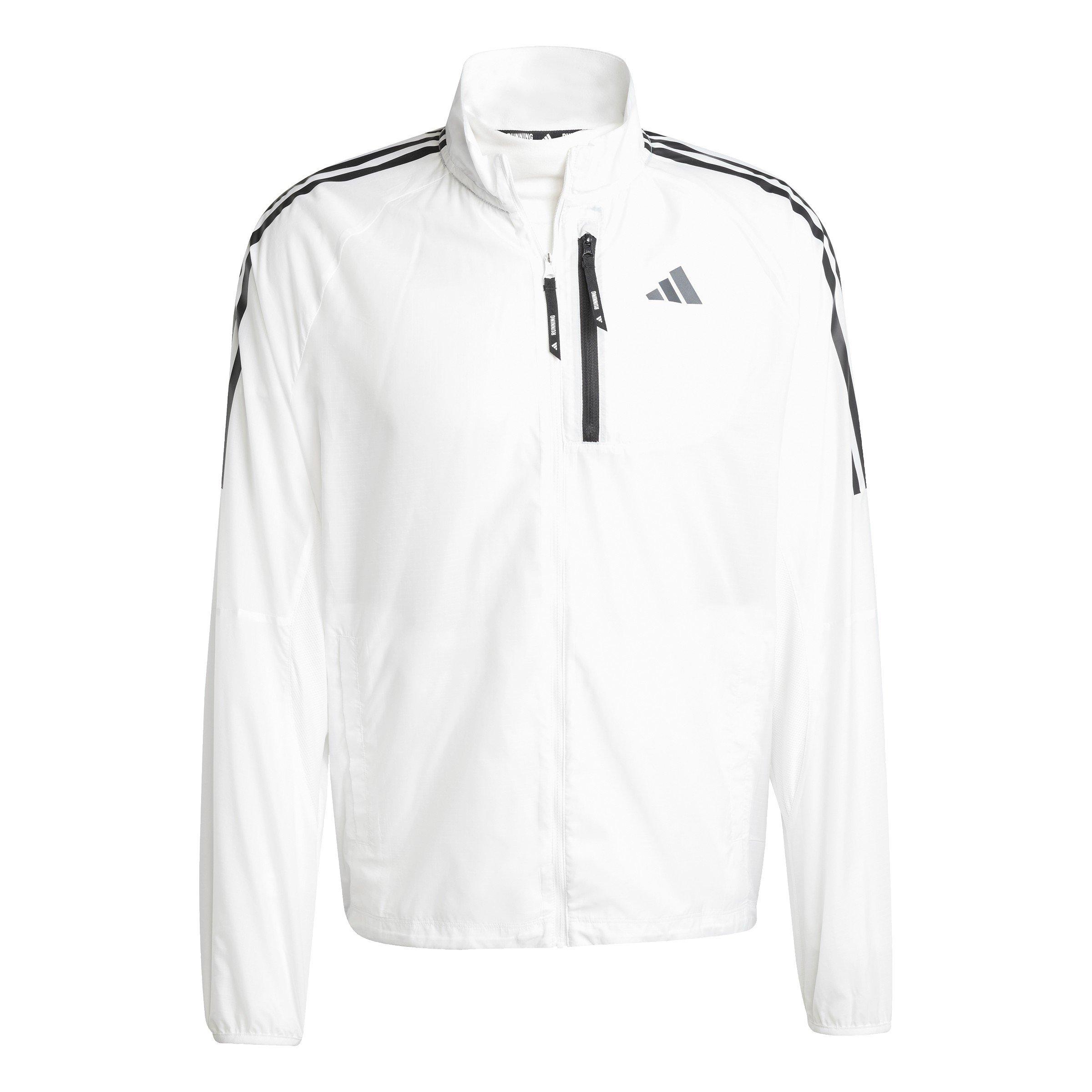 Adidas Men's Otr 3S Performance Running Jacket - White - XS