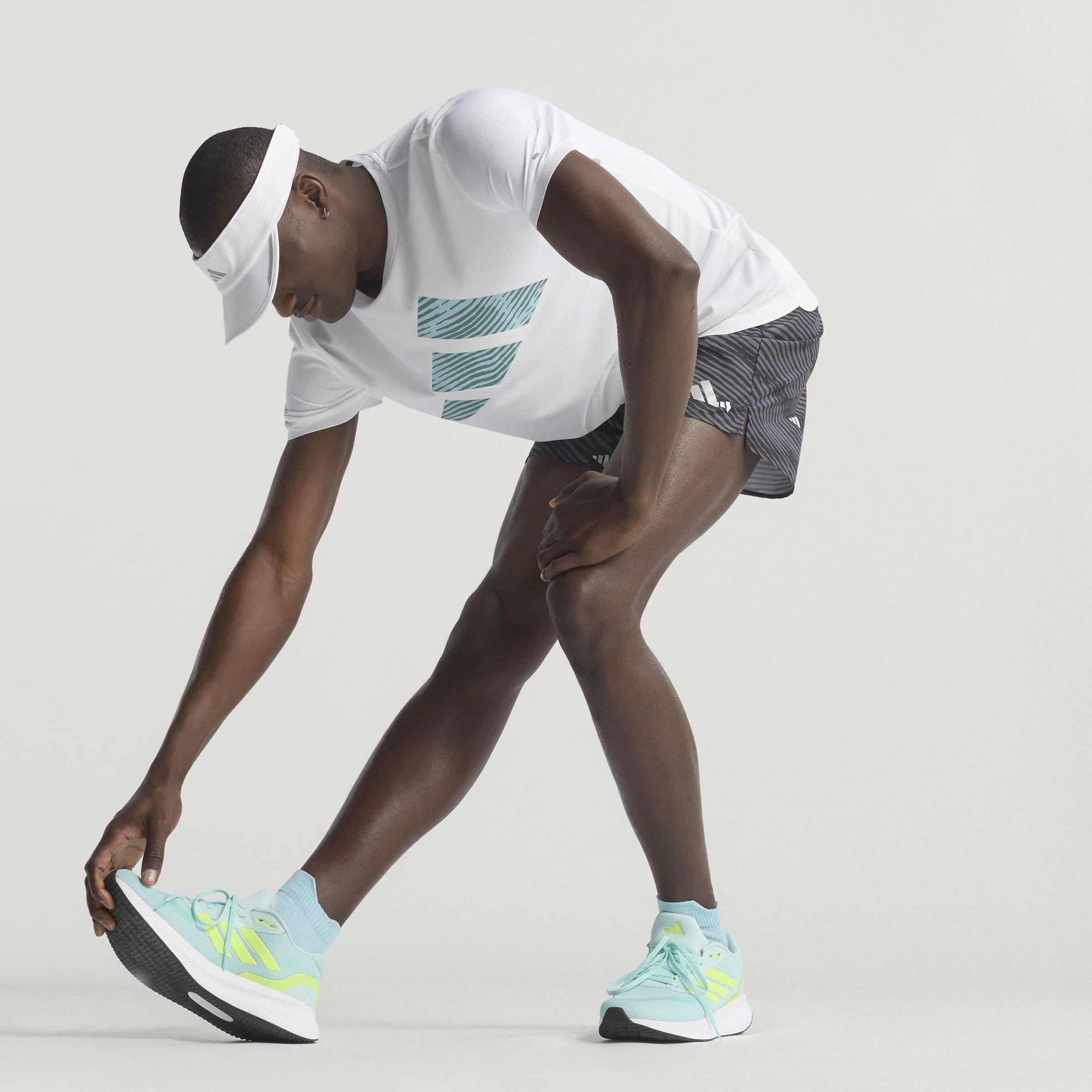 White - adidas - Adi365 Running Essentials Brand Love Mens Performance T-Shirt - 13