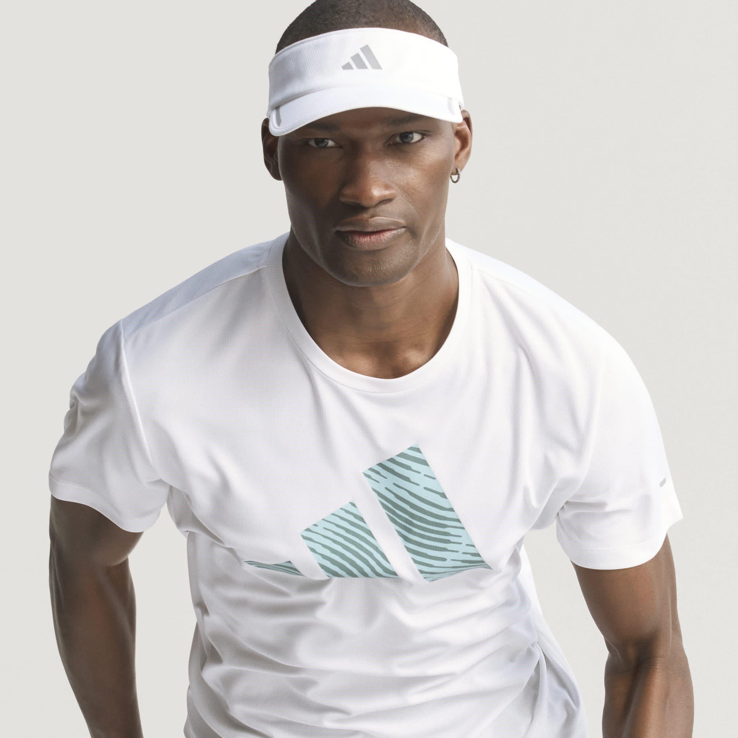White - adidas - Adi365 Running Essentials Brand Love Mens Performance T-Shirt - 15
