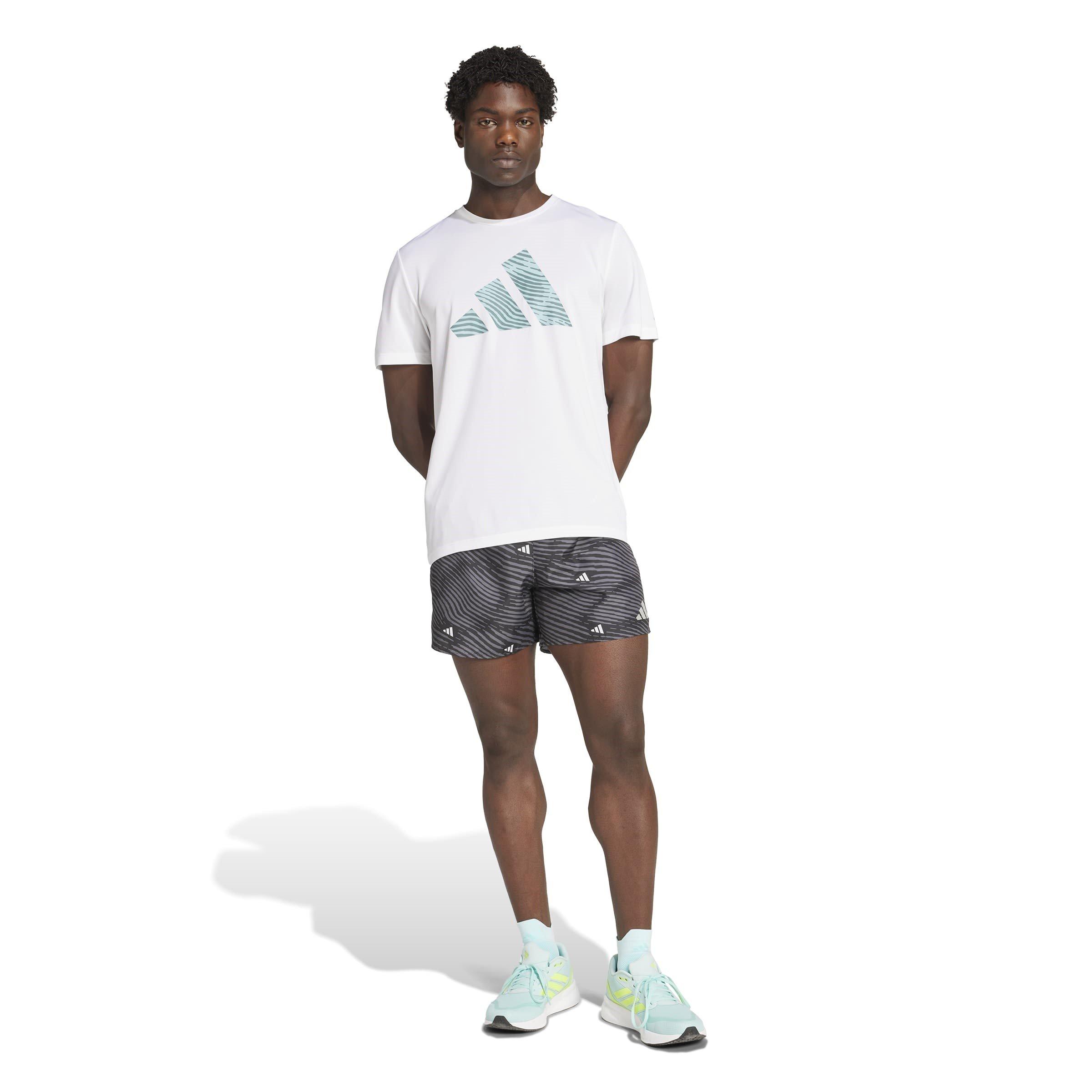 White - adidas - Adi365 Running Essentials Brand Love Mens Performance T-Shirt - 7