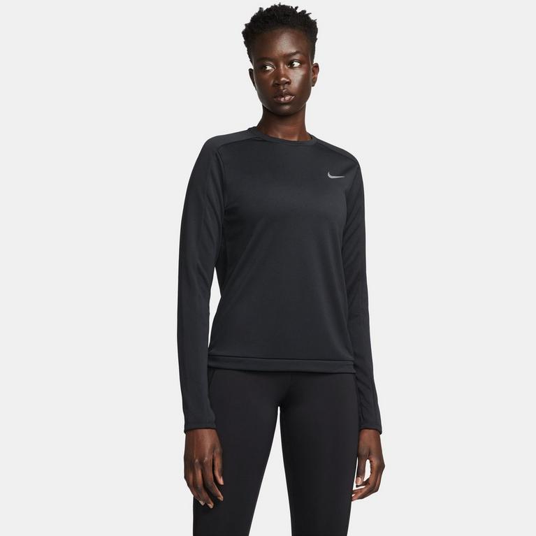 Black/Silv - Nike - DF Pacer Crew Womens - 1
