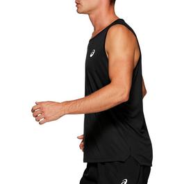 Asics Silver Mens Running Tank Top