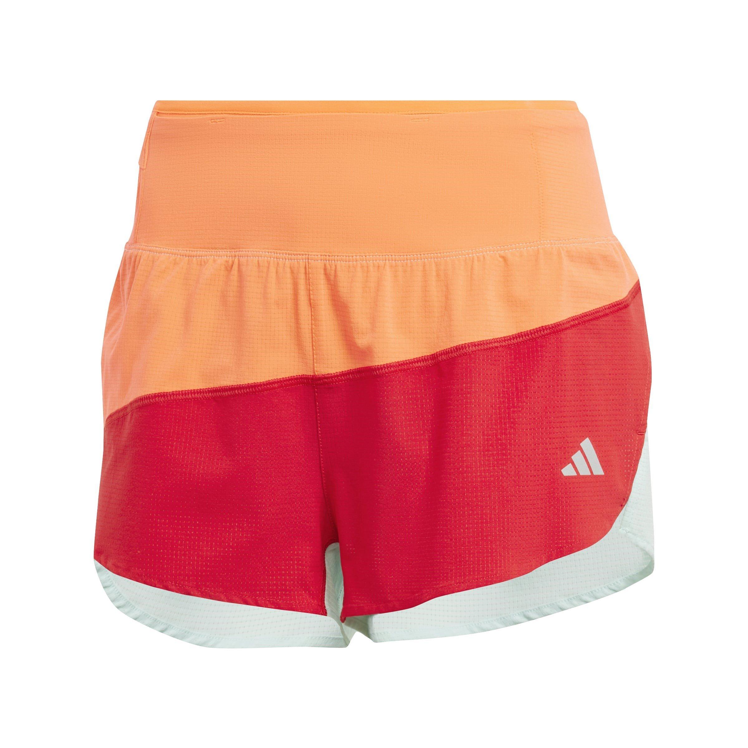 Rot/Scarlet/Aqua - adidas - New York City Running Split Shorts Womens - 1