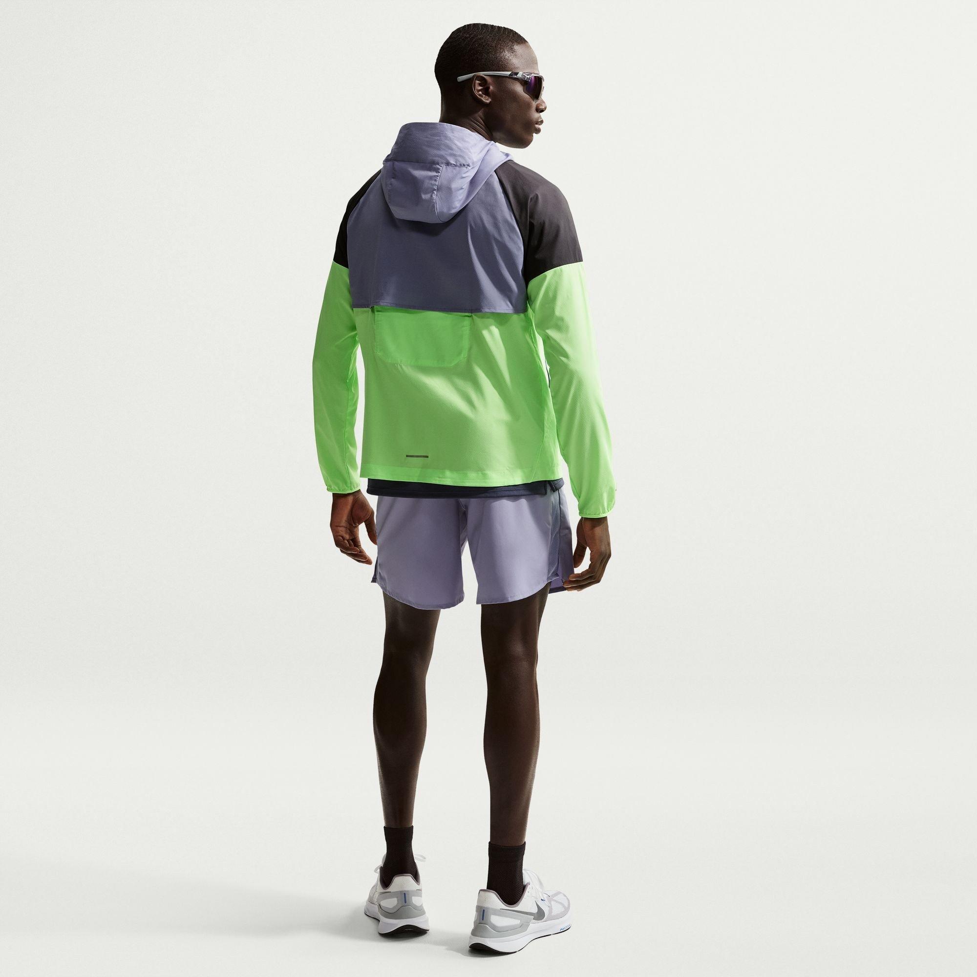 Purple/Blk/Lime - Nike - Mens Nike Windrun Jacket - 6