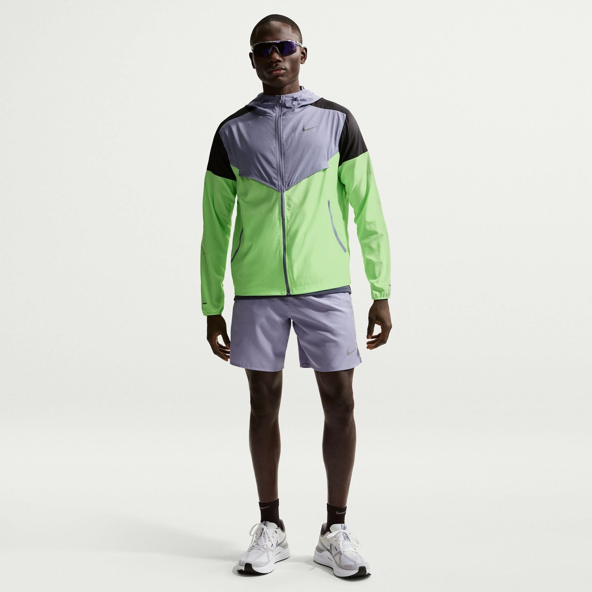 Purple/Blk/Lime - Nike - Mens Nike Windrun Jacket - 7