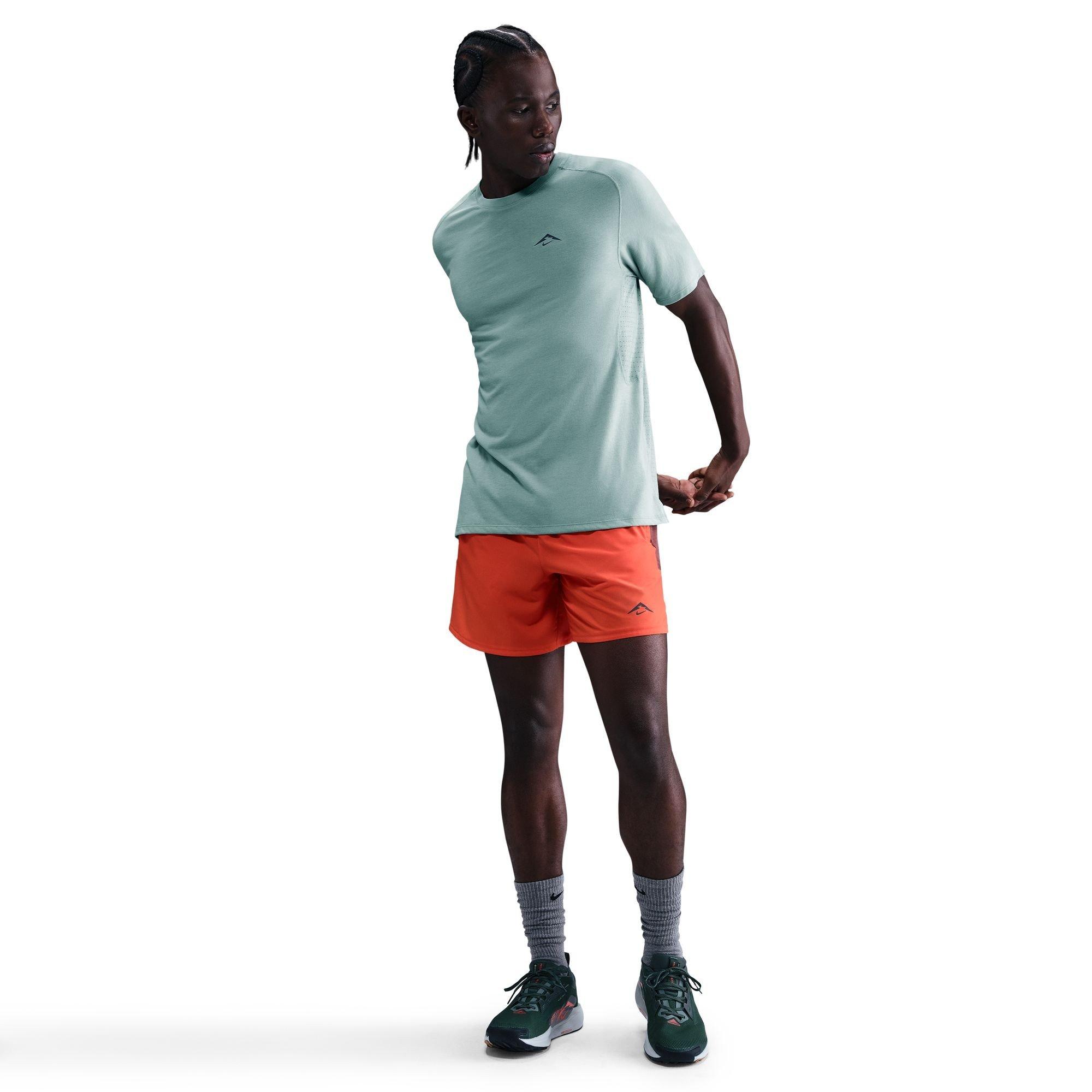 Cannon/Black - Nike - Men's Solar Short Sleeve Running T-Shirt - 3