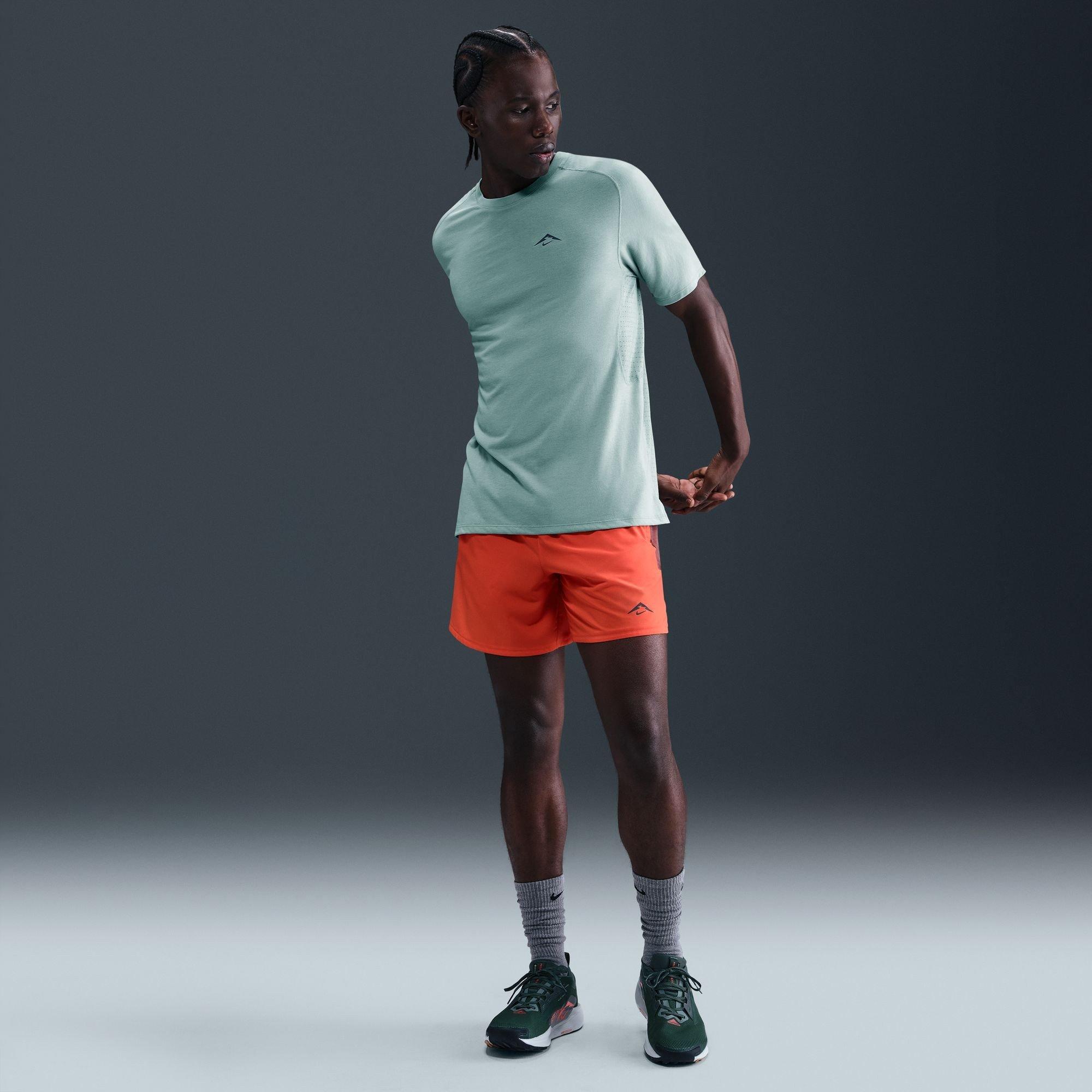 Cannon/Black - Nike - Men's Solar Short Sleeve Running T-Shirt - 7
