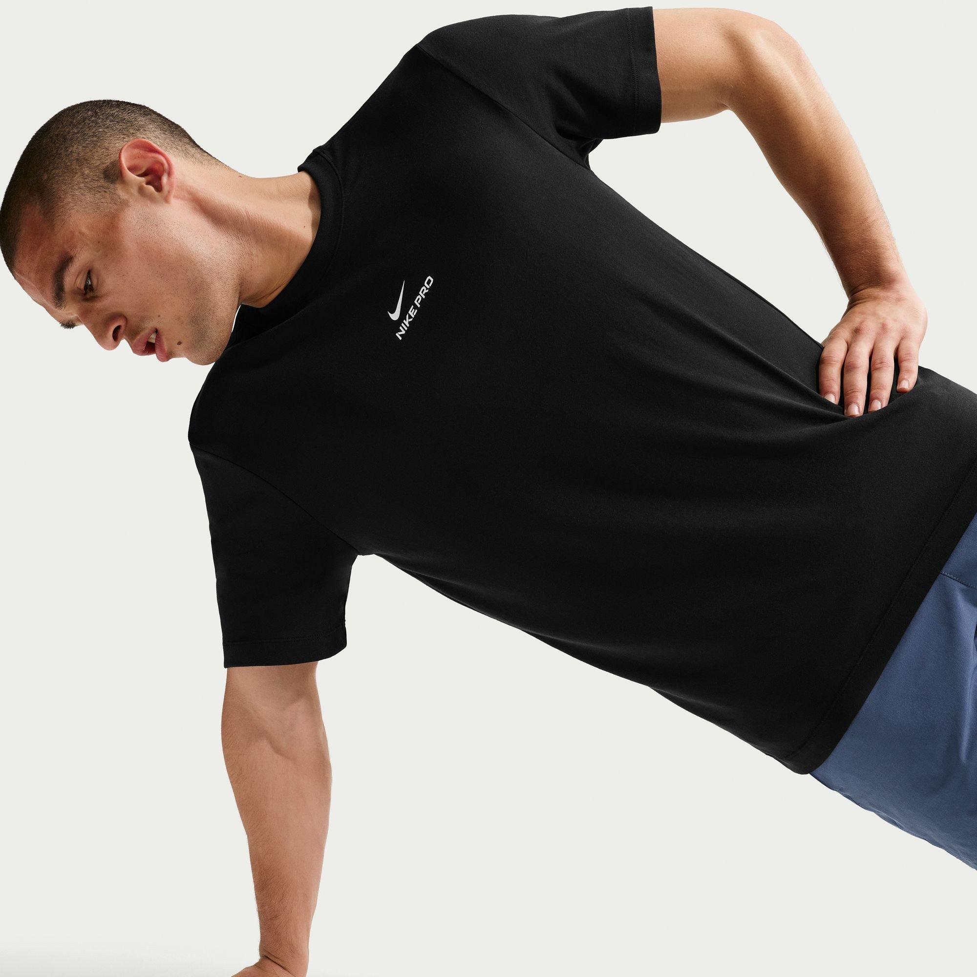Black/White - Nike - Men's Short Sleeve Performance Running Top - 3