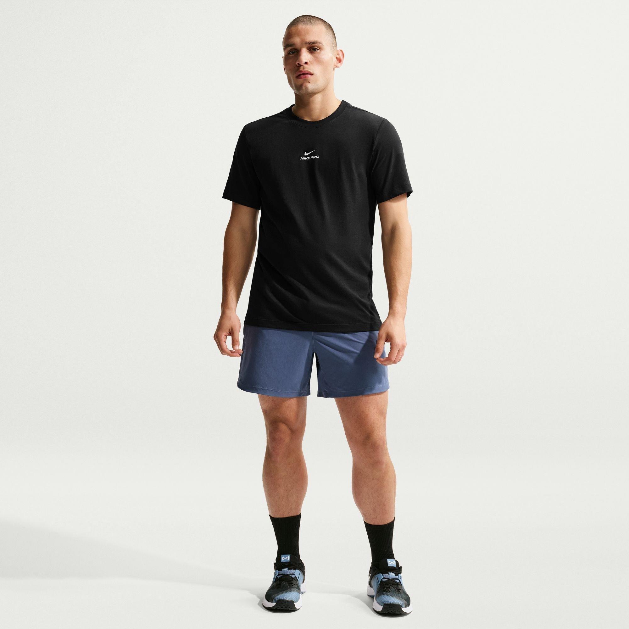 Black/White - Nike - Men's Short Sleeve Performance Running Top - 5