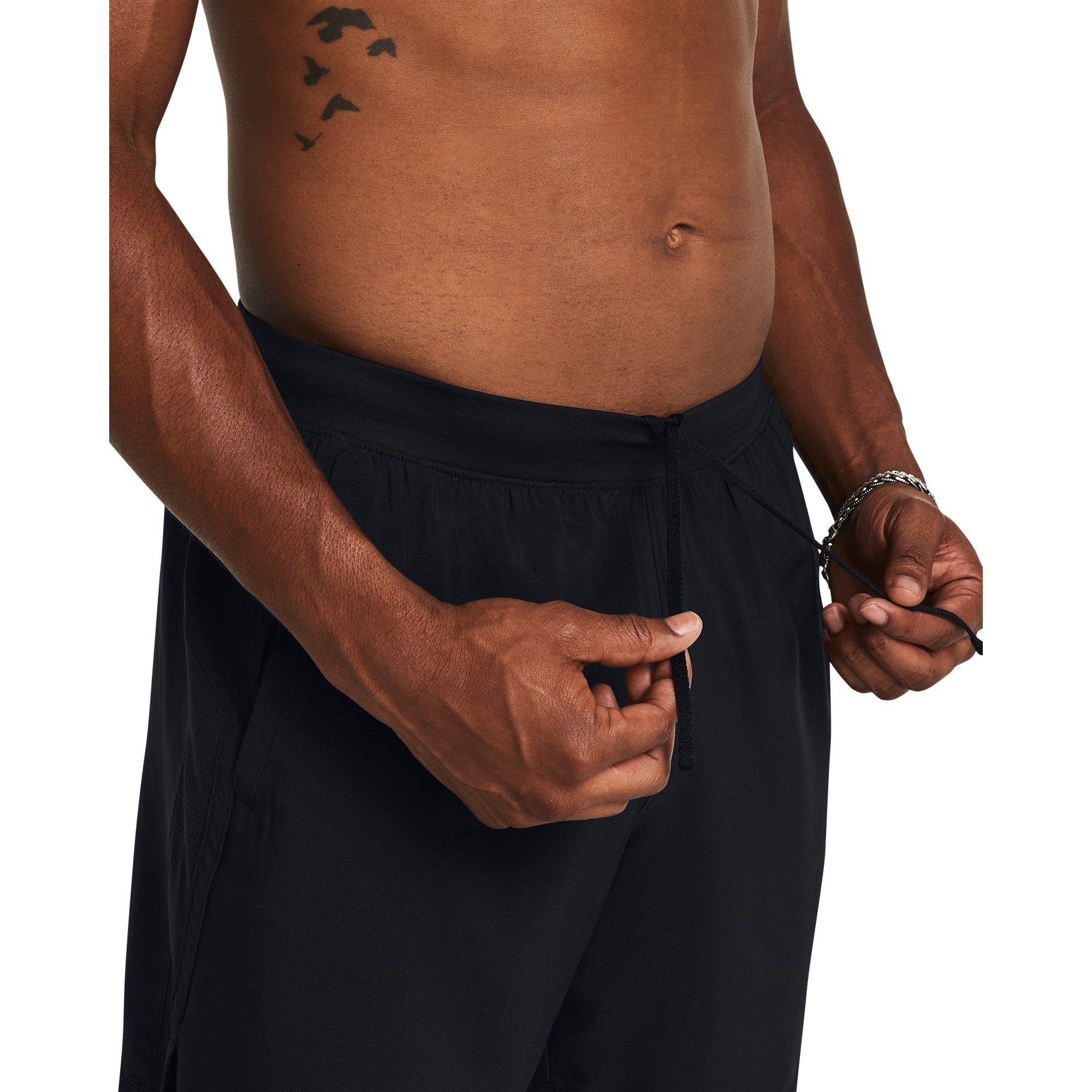 Blk/Wht/Reflec - Under Armour - Launch Mens Performance Shorts - 13