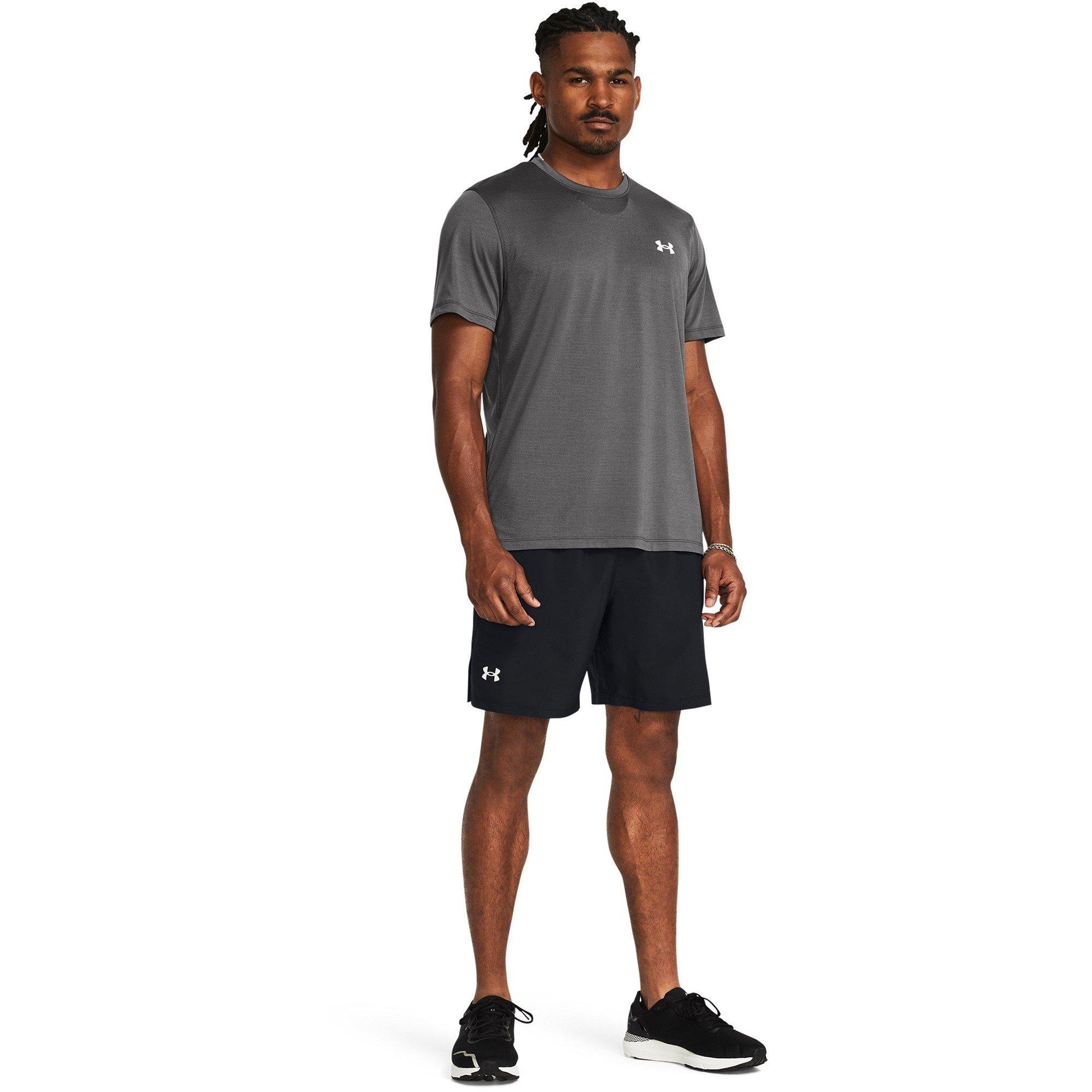 Blk/Wht/Reflec - Under Armour - Launch Mens Performance Shorts - 7