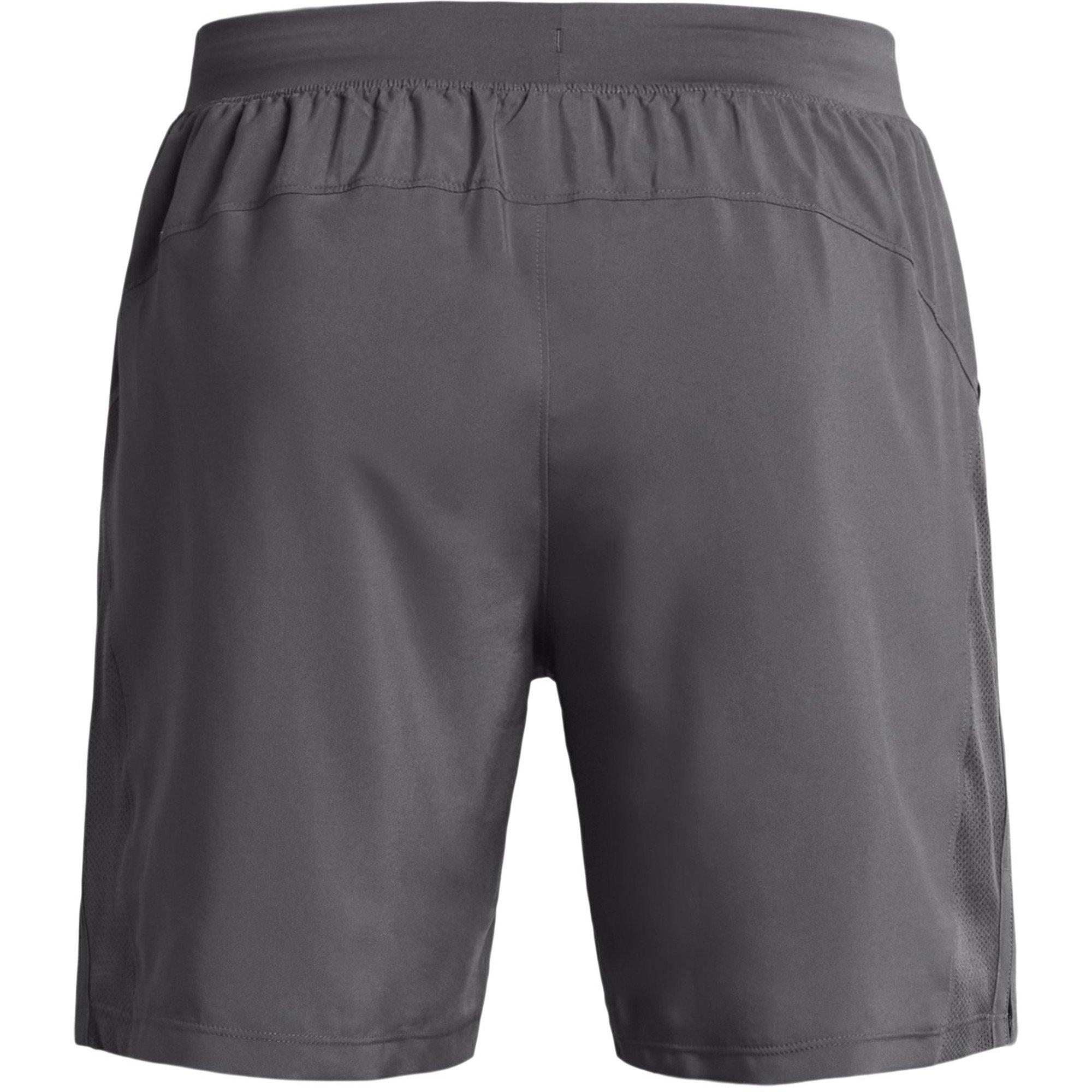Castlerock/Wht - Under Armour - Under Launch Mens Performance Shorts - 2