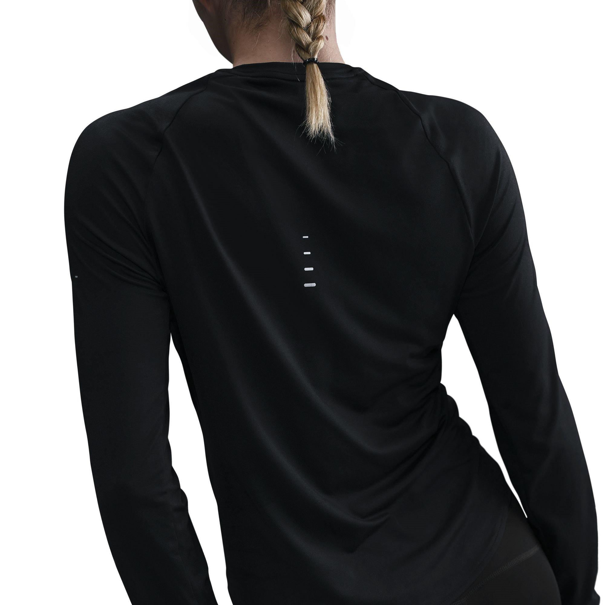 Black/Silv - Nike - Swift Df UV Running Top - 2
