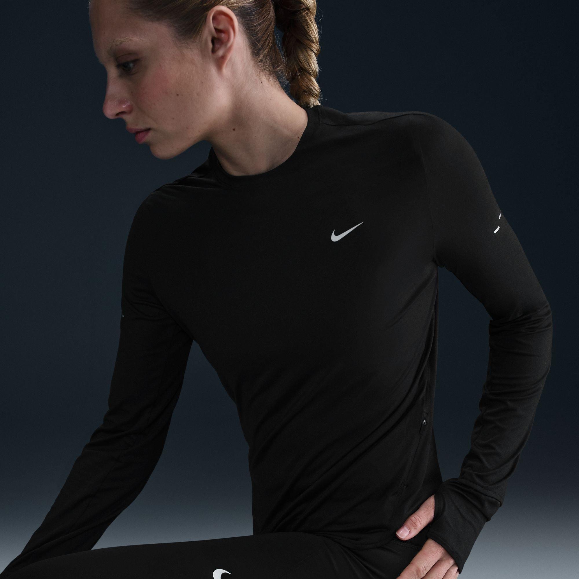 Black/Silv - Nike - Swift Df UV Running Top - 12