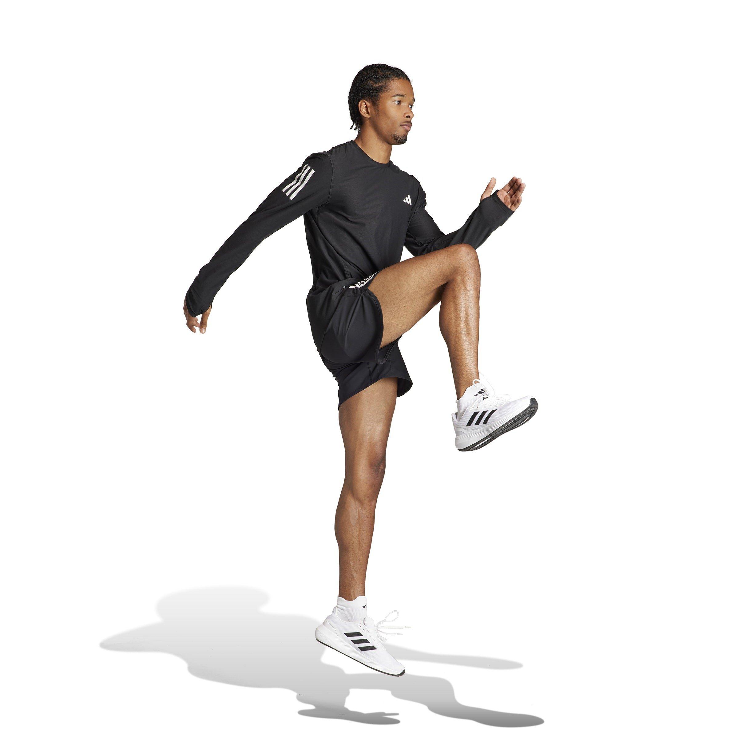 NERO - adidas - OTR B Long Sleeve Performance Running Top - 4