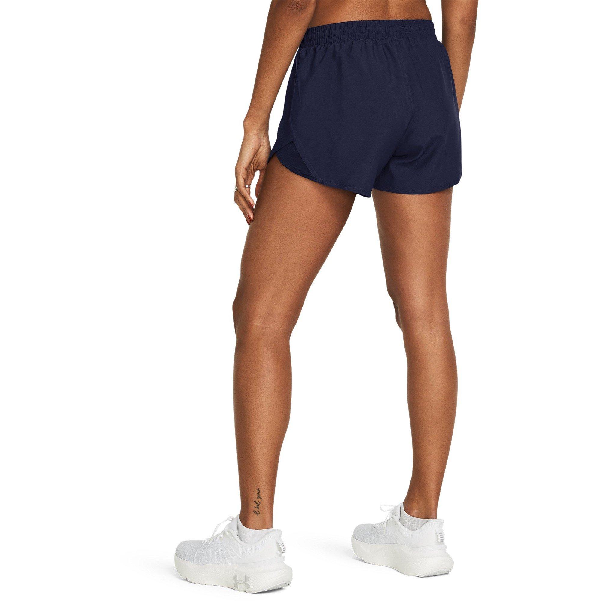 Navy/Reflective - Under Armour - Fly By 3in Shorts Ld62 - 4