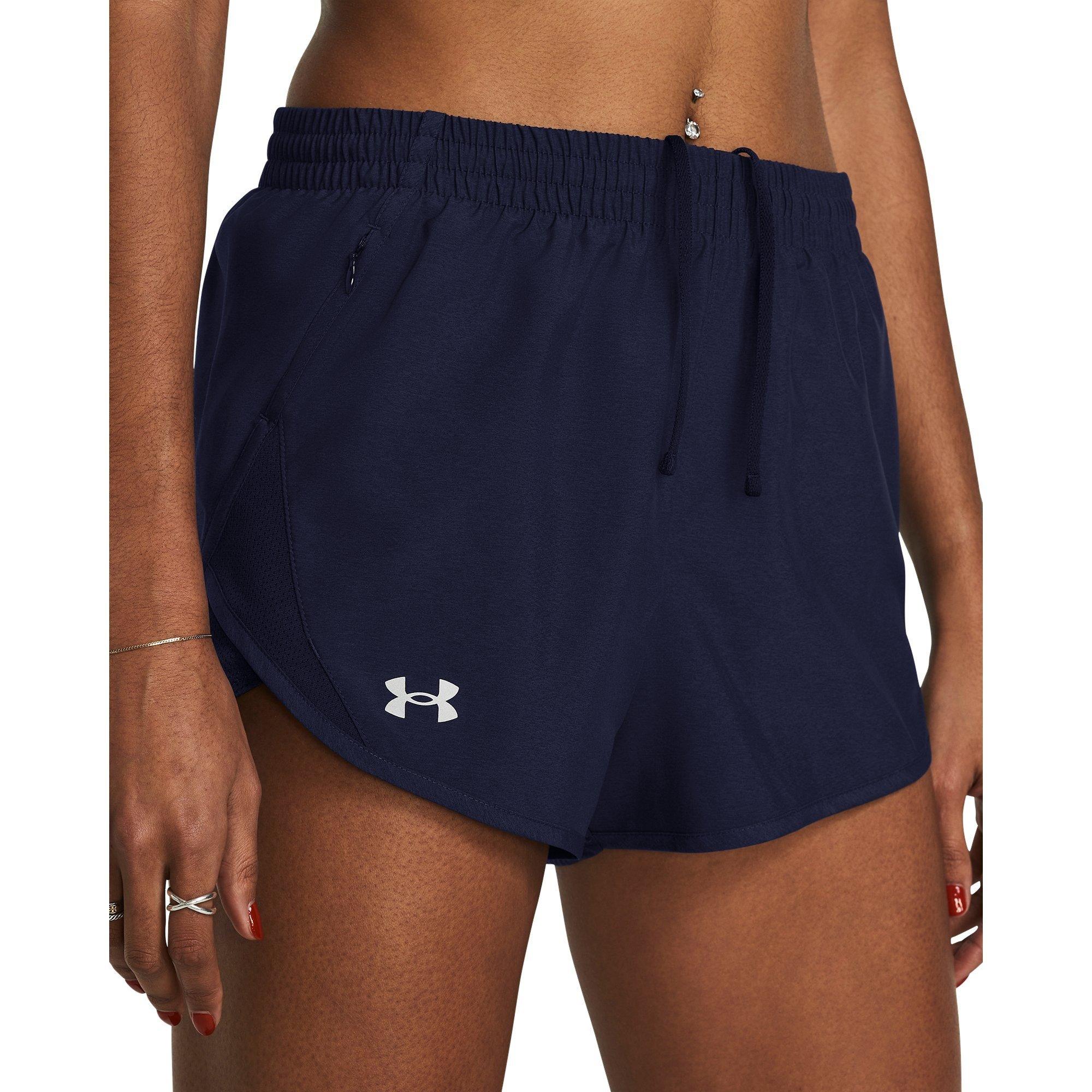 Navy/Reflective - Under Armour - Fly By 3in Shorts Ld62 - 5
