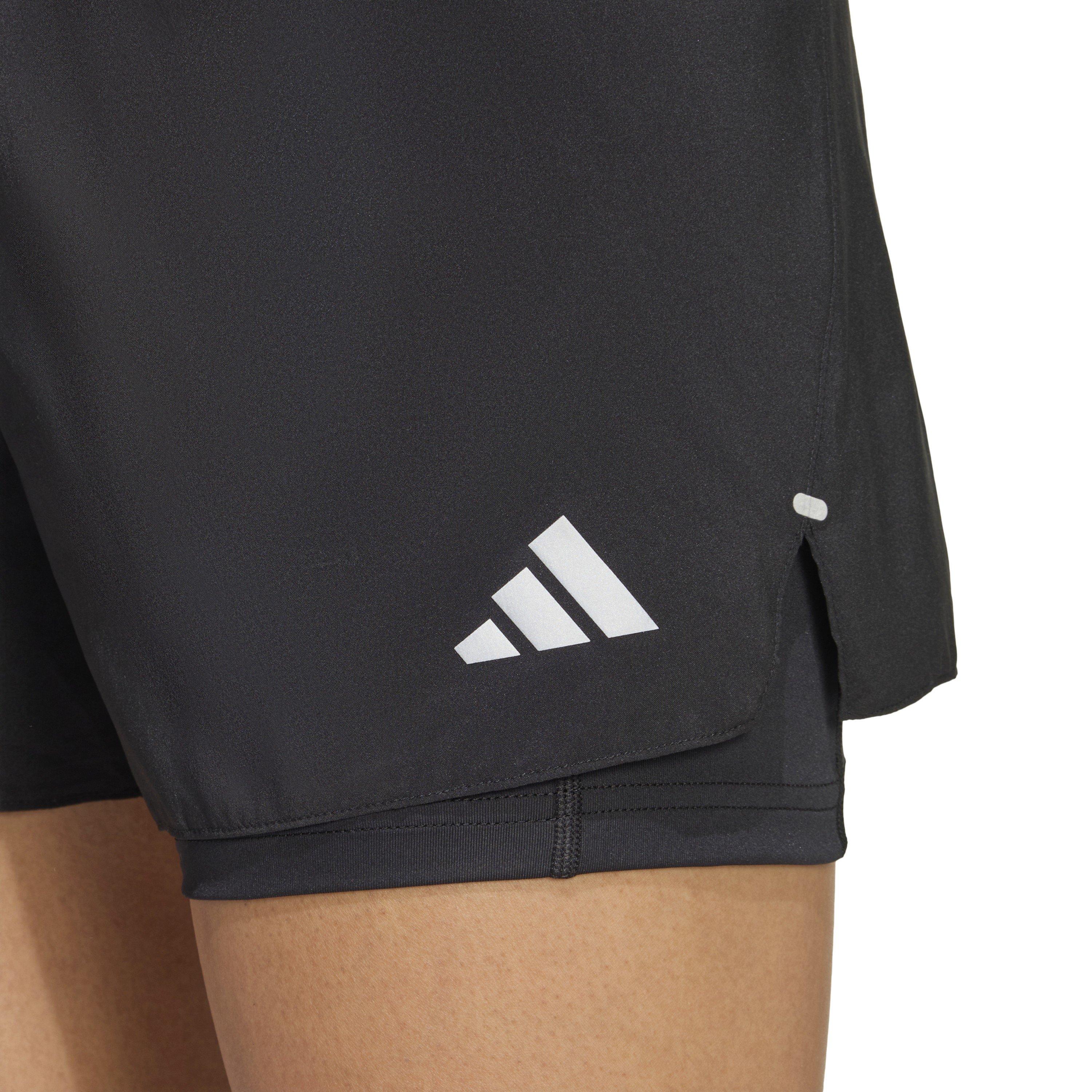 Black - adidas - ADI365 Running Essentials 2In1 Womens Shorts - 4