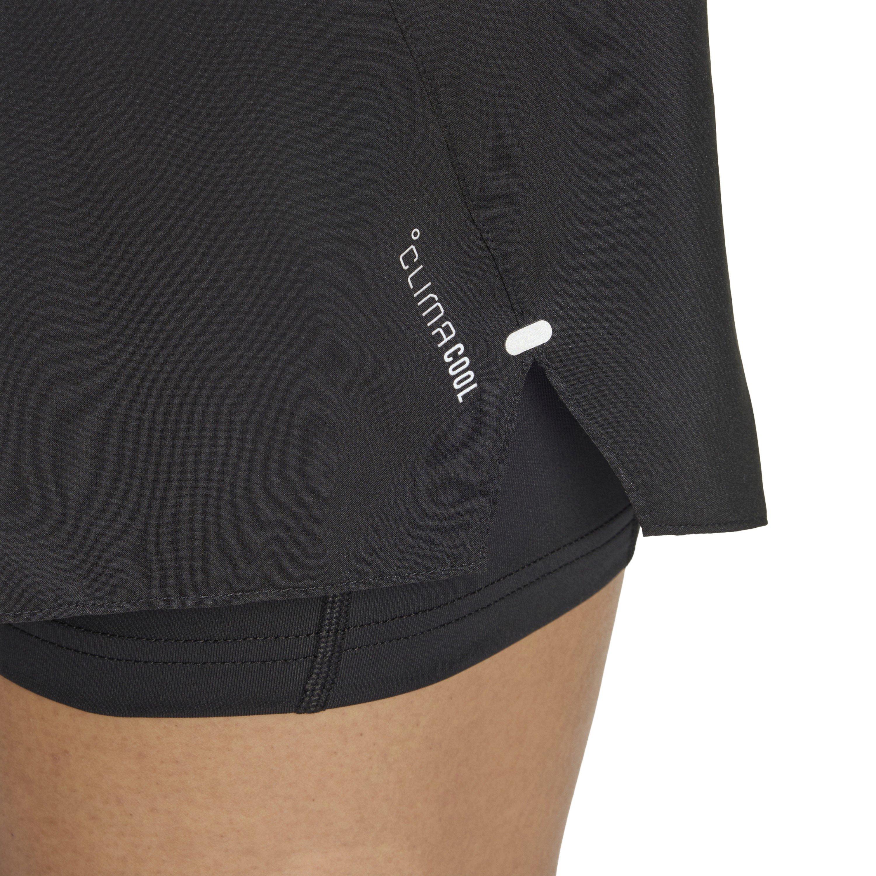 Black - adidas - ADI365 Running Essentials 2In1 Womens Shorts - 5