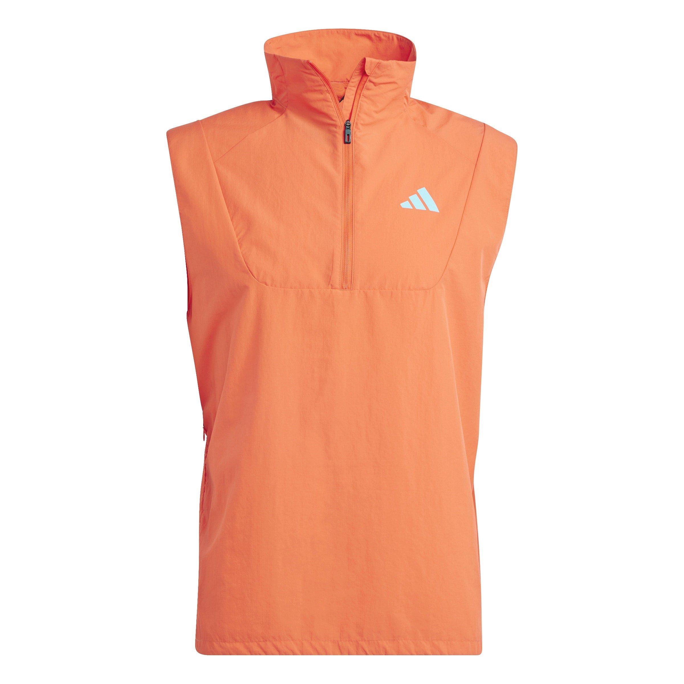 Red - adidas - Men's Adizero Half-Zip Performance Vest - 1