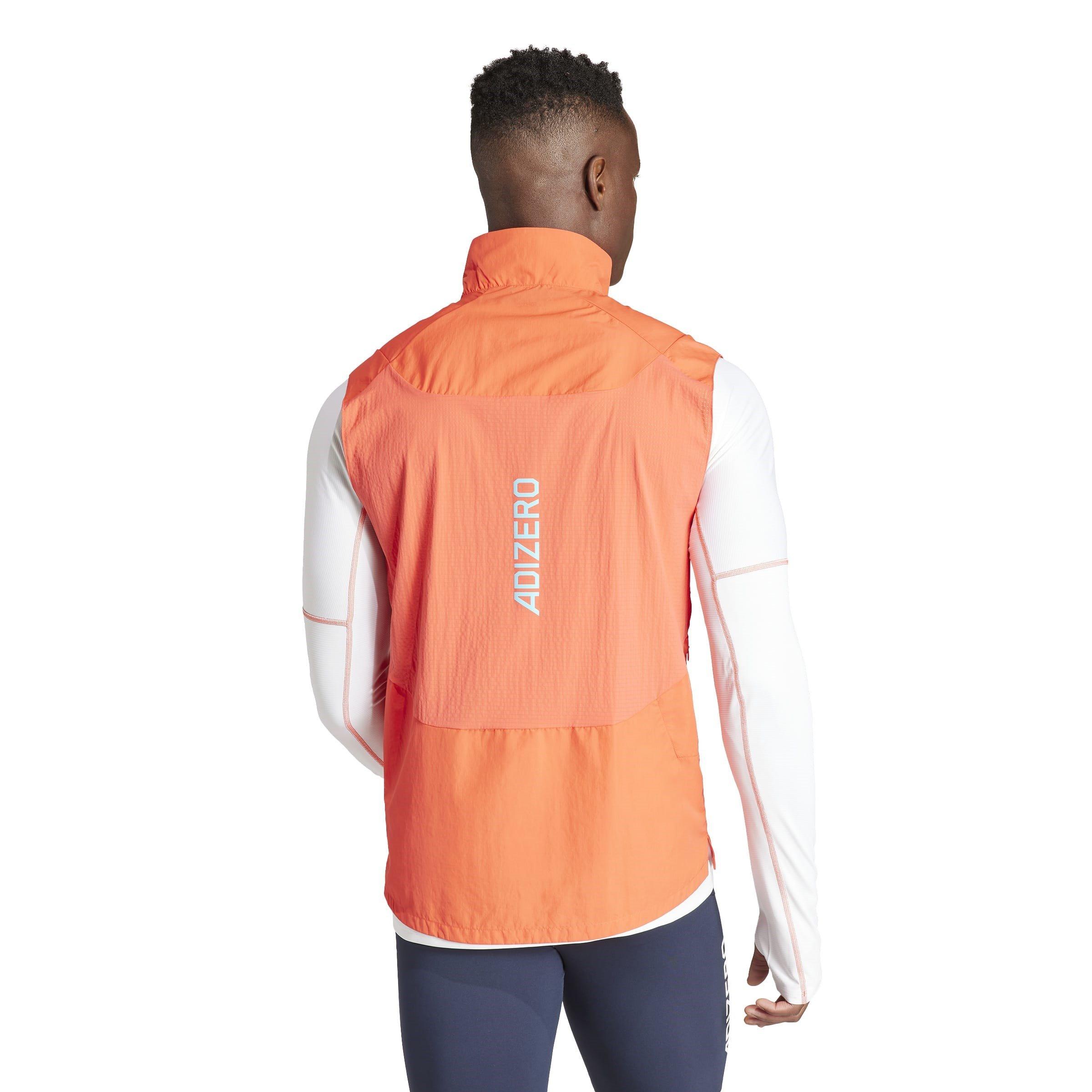 Rot - adidas - Adizero Half-Zip Performance Vest - 3