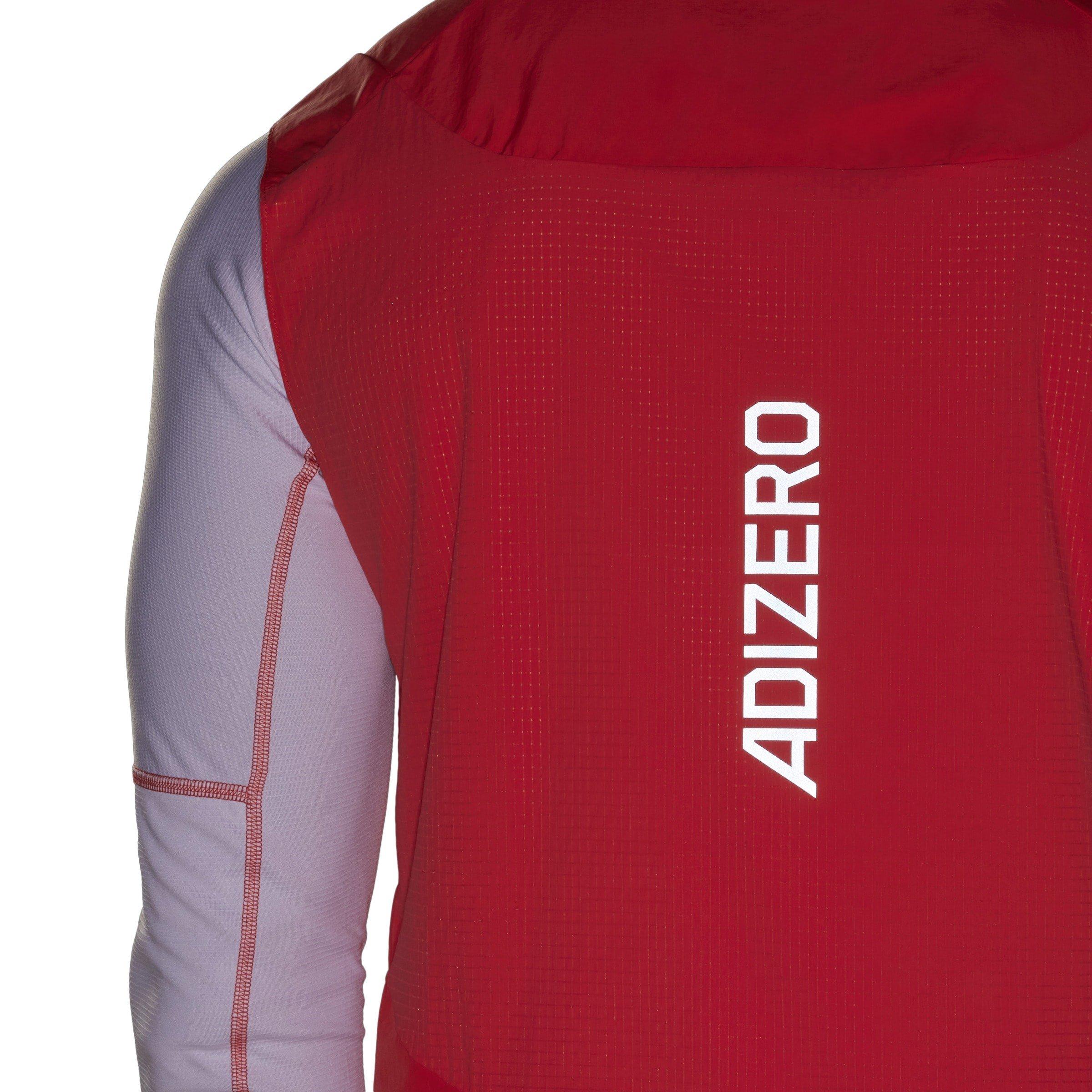 Rot - adidas - Adizero Half-Zip Performance Vest - 6