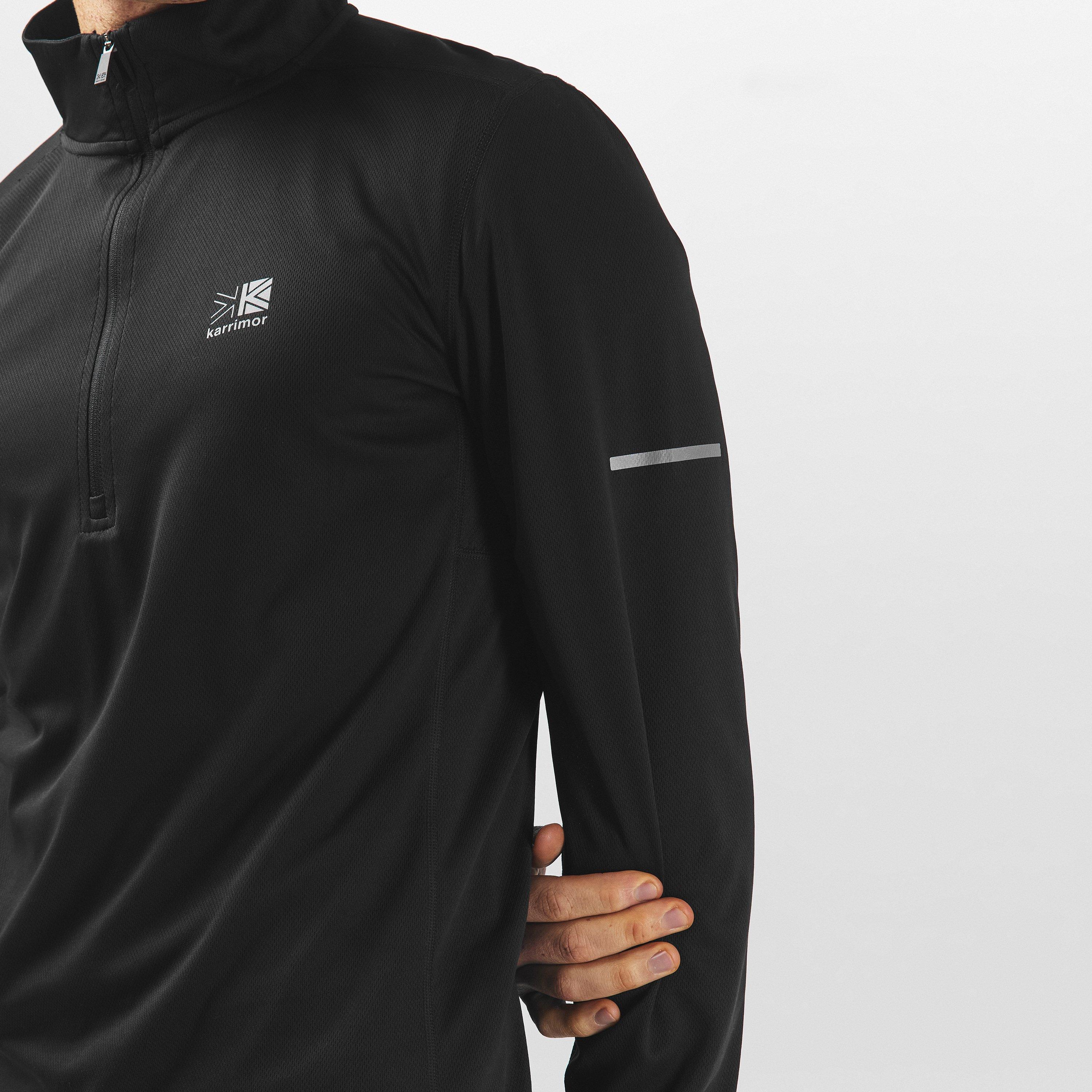 Black - Karrimor - Long Sleeve quarter Zip Top Mens - 5