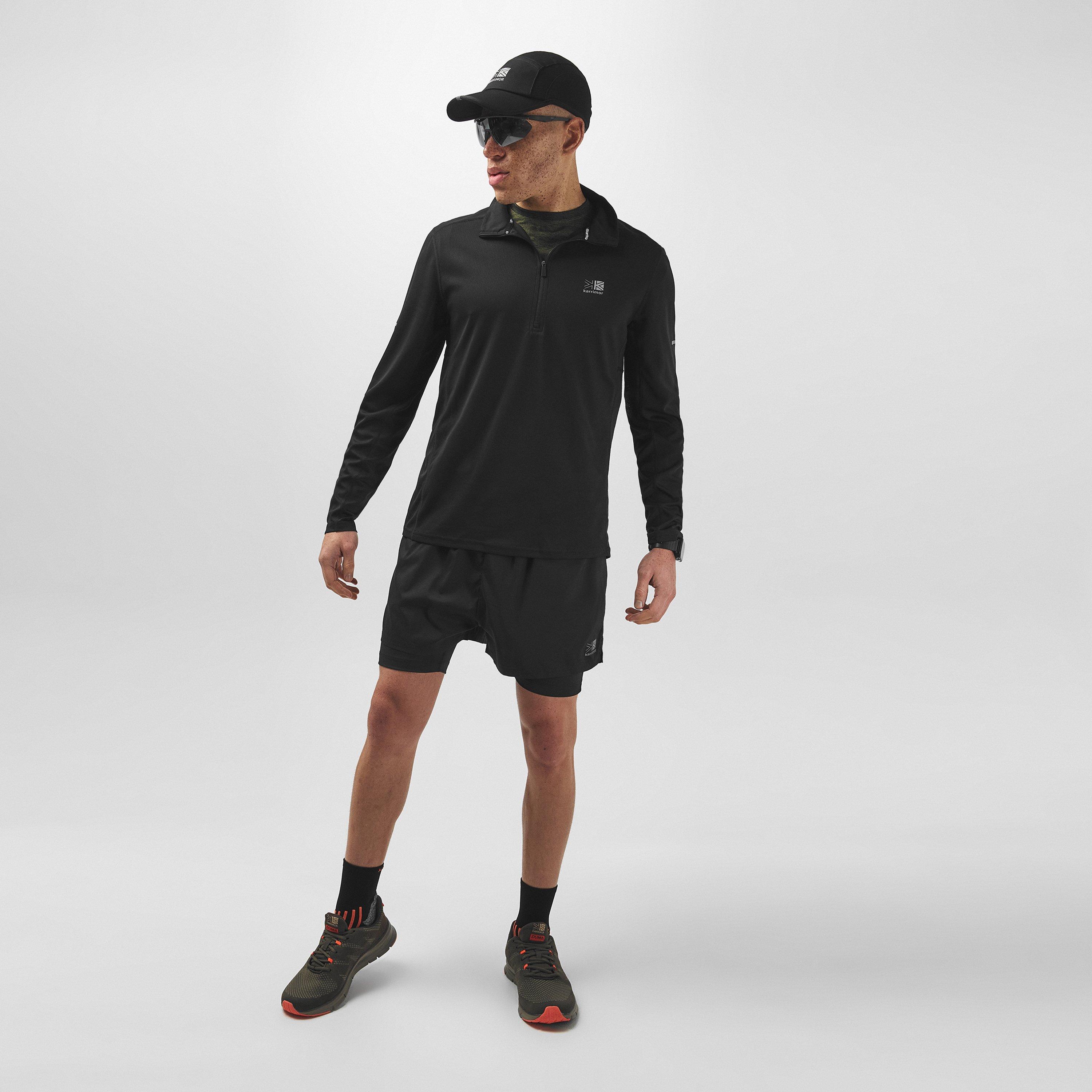 Black - Karrimor - Long Sleeve quarter Zip Top Mens - 7