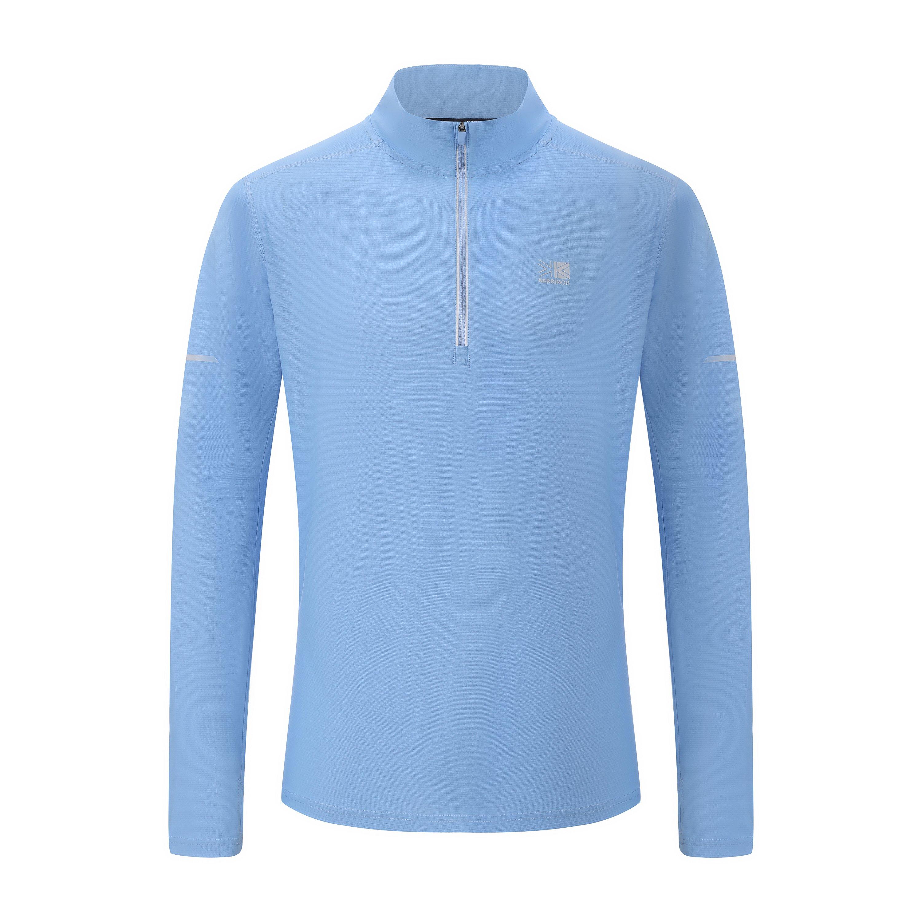 Karrimor Men's Long Sleeve 1/4 Zip Top - Bold Blue - L