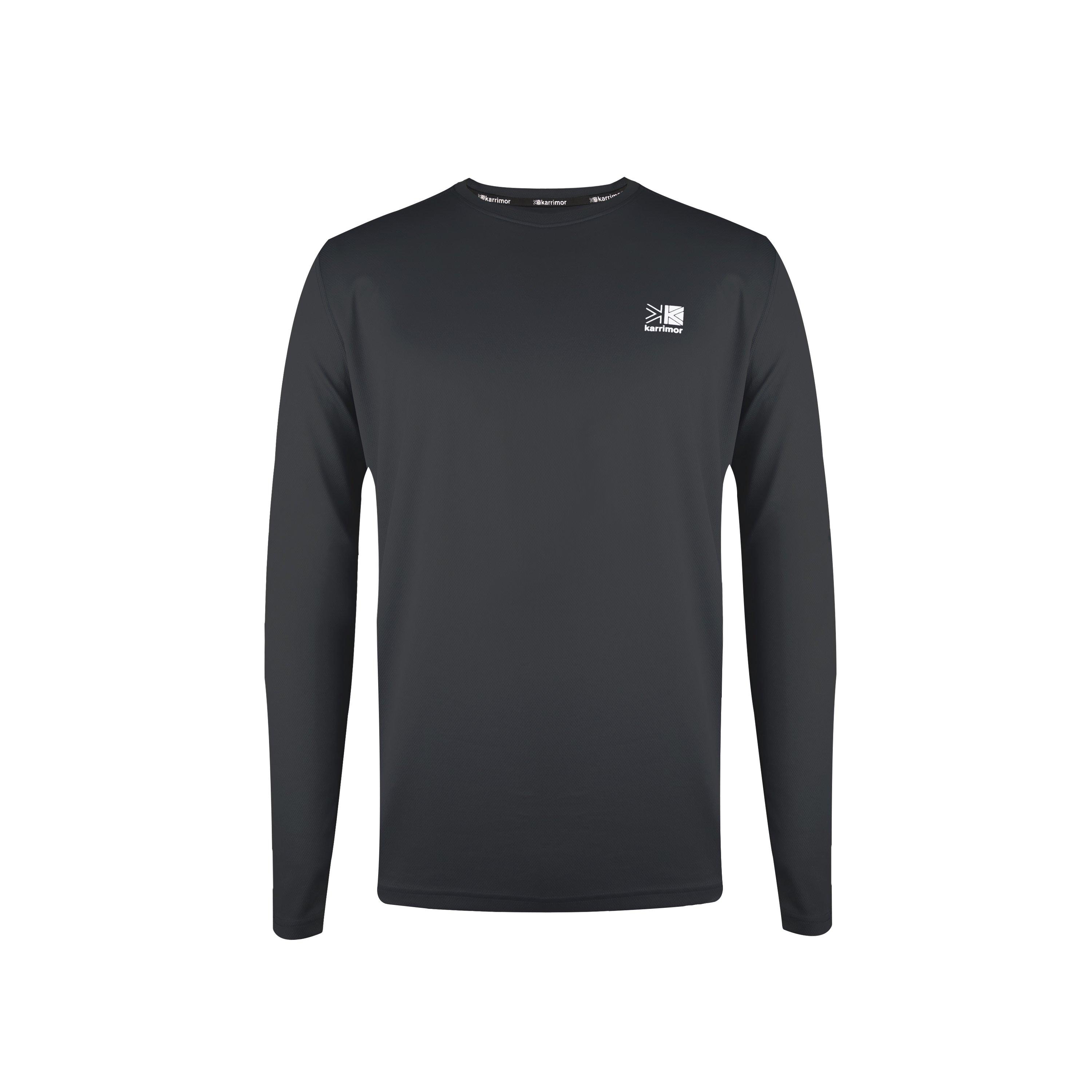 Karrimor Men's Long Sleeve Run T Shirt - Charcoal - 2XL
