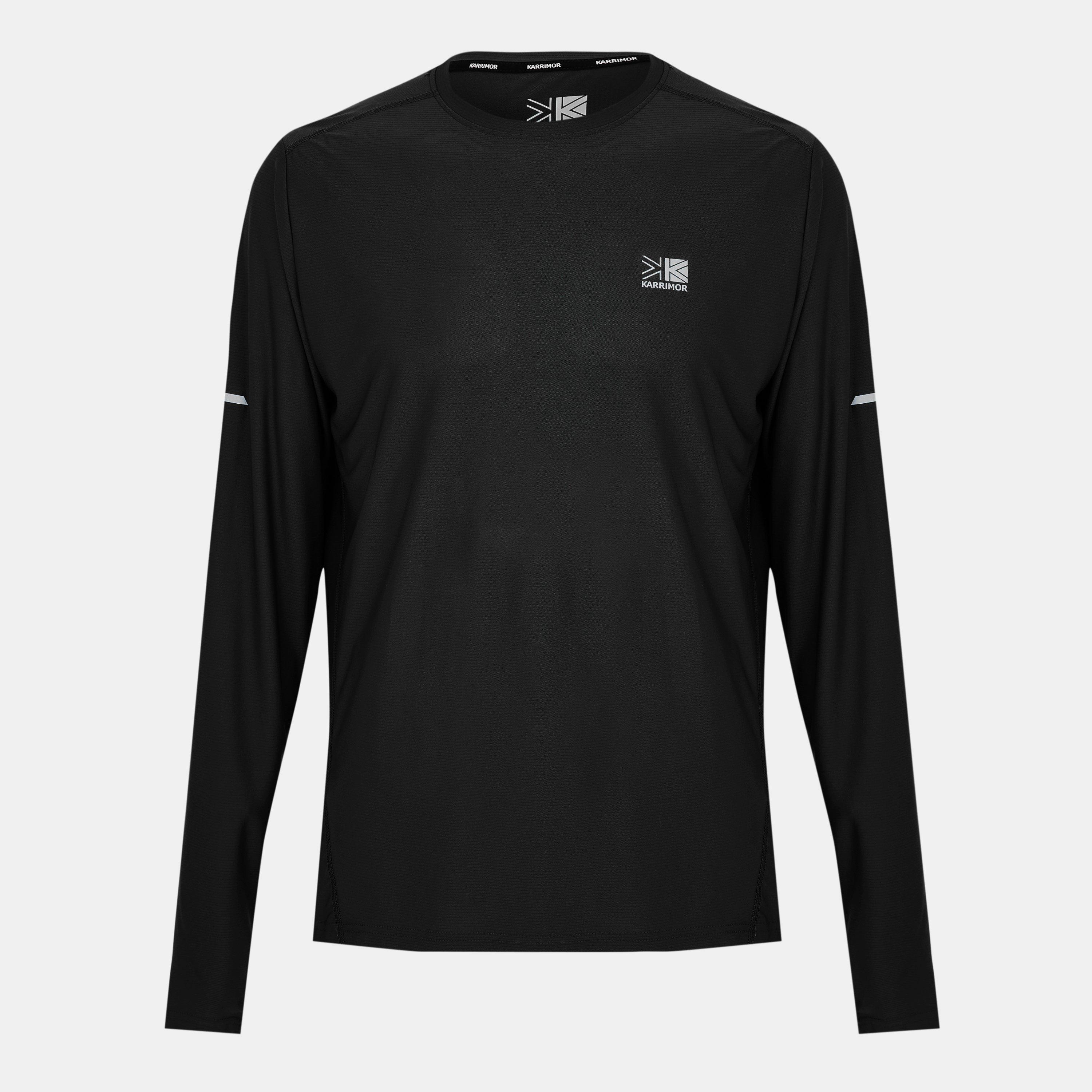 Black - Karrimor - Karrimor Long Sleeve Run T Shirt Mens - 1