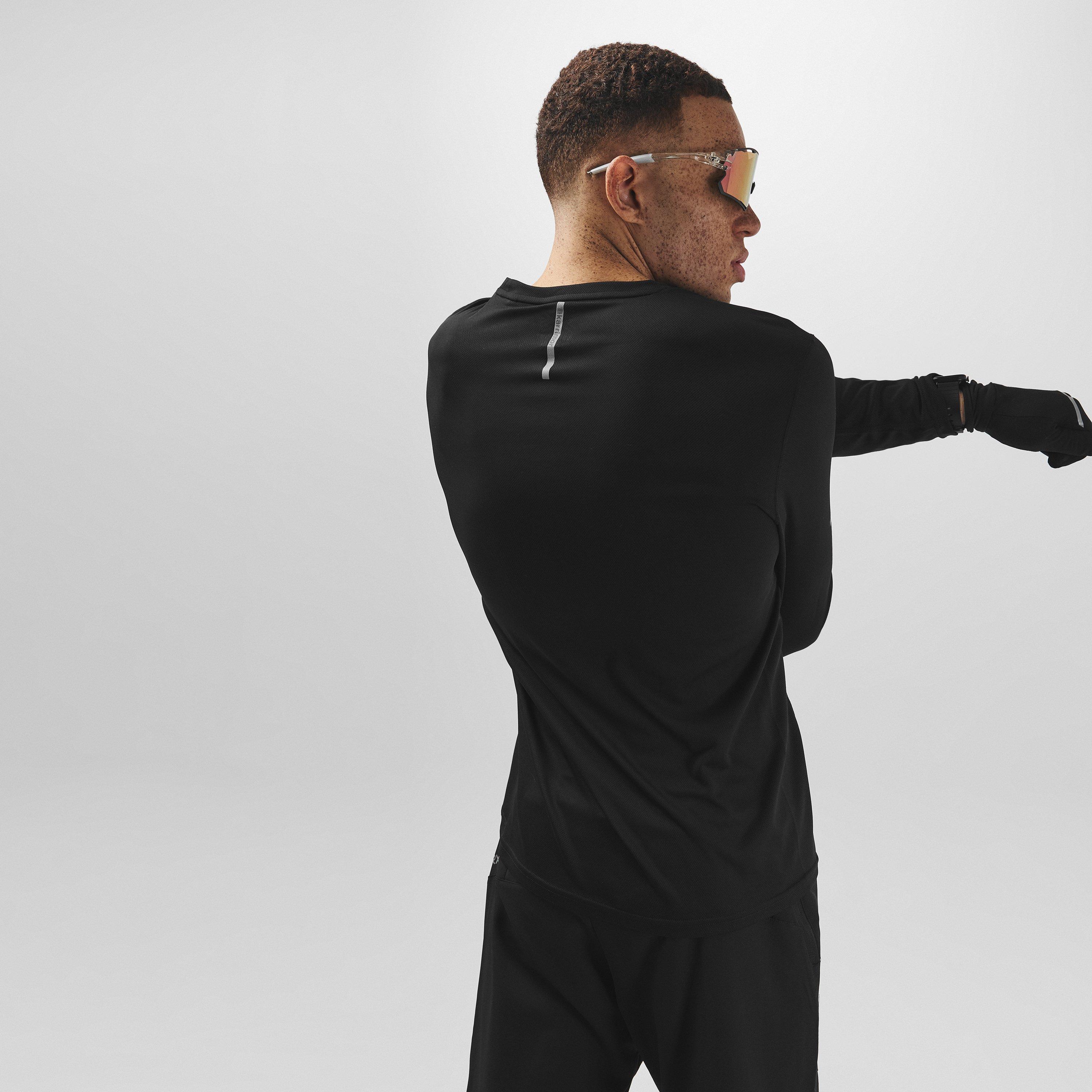 Crna - Karrimor - Long Sleeve Run T Shirt Mens - 4