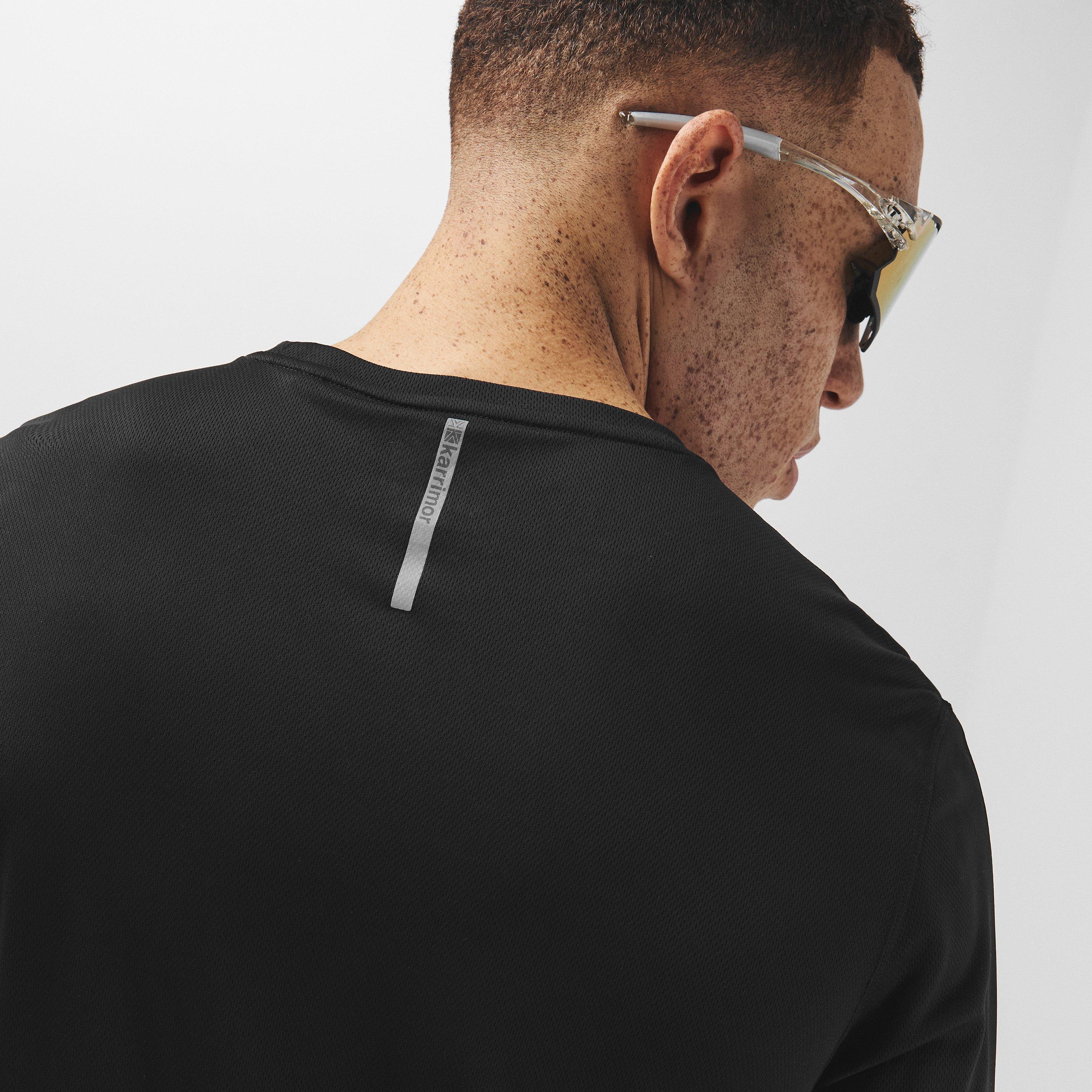 Crna - Karrimor - Long Sleeve Run T Shirt Mens - 5