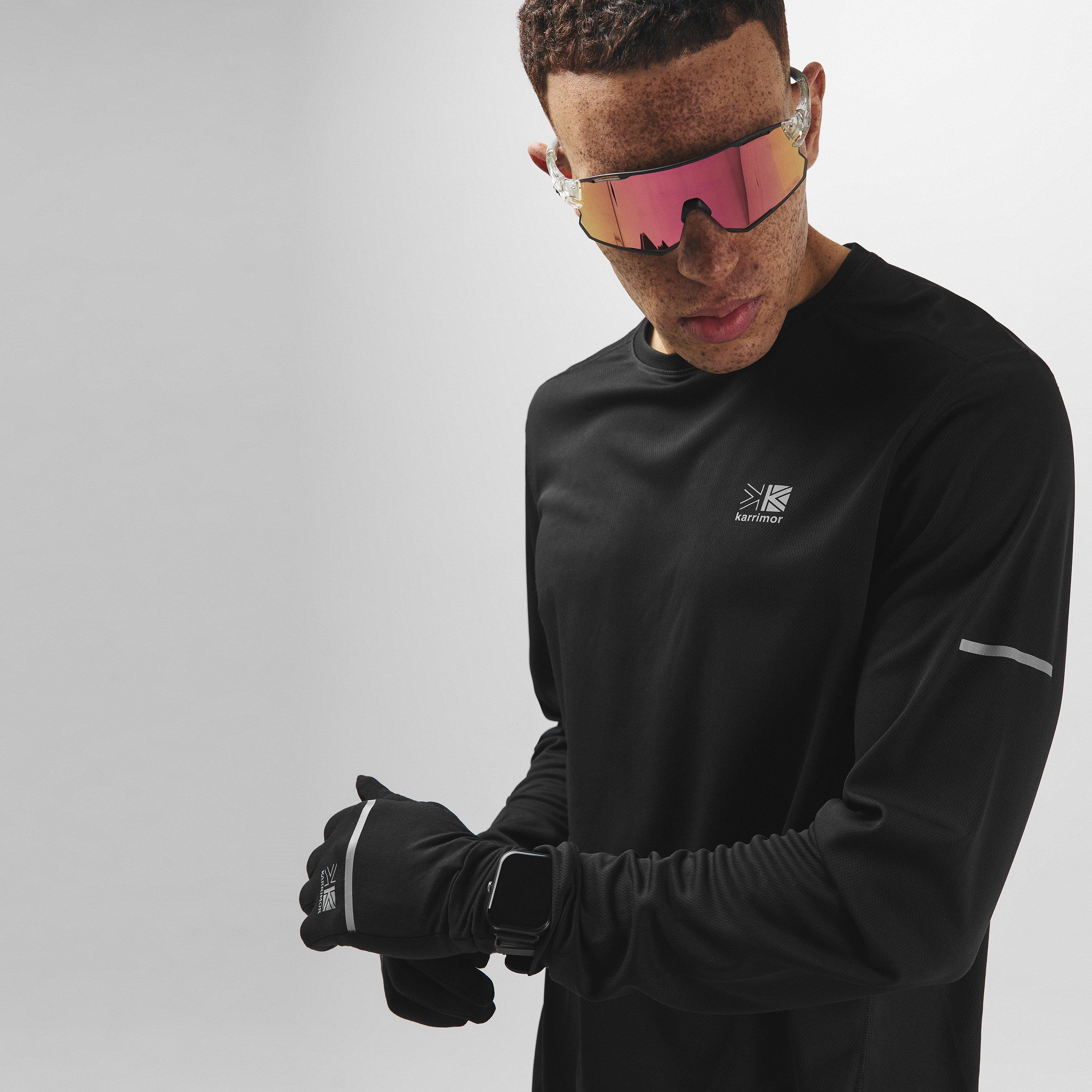 Crna - Karrimor - Long Sleeve Run T Shirt Mens - 6