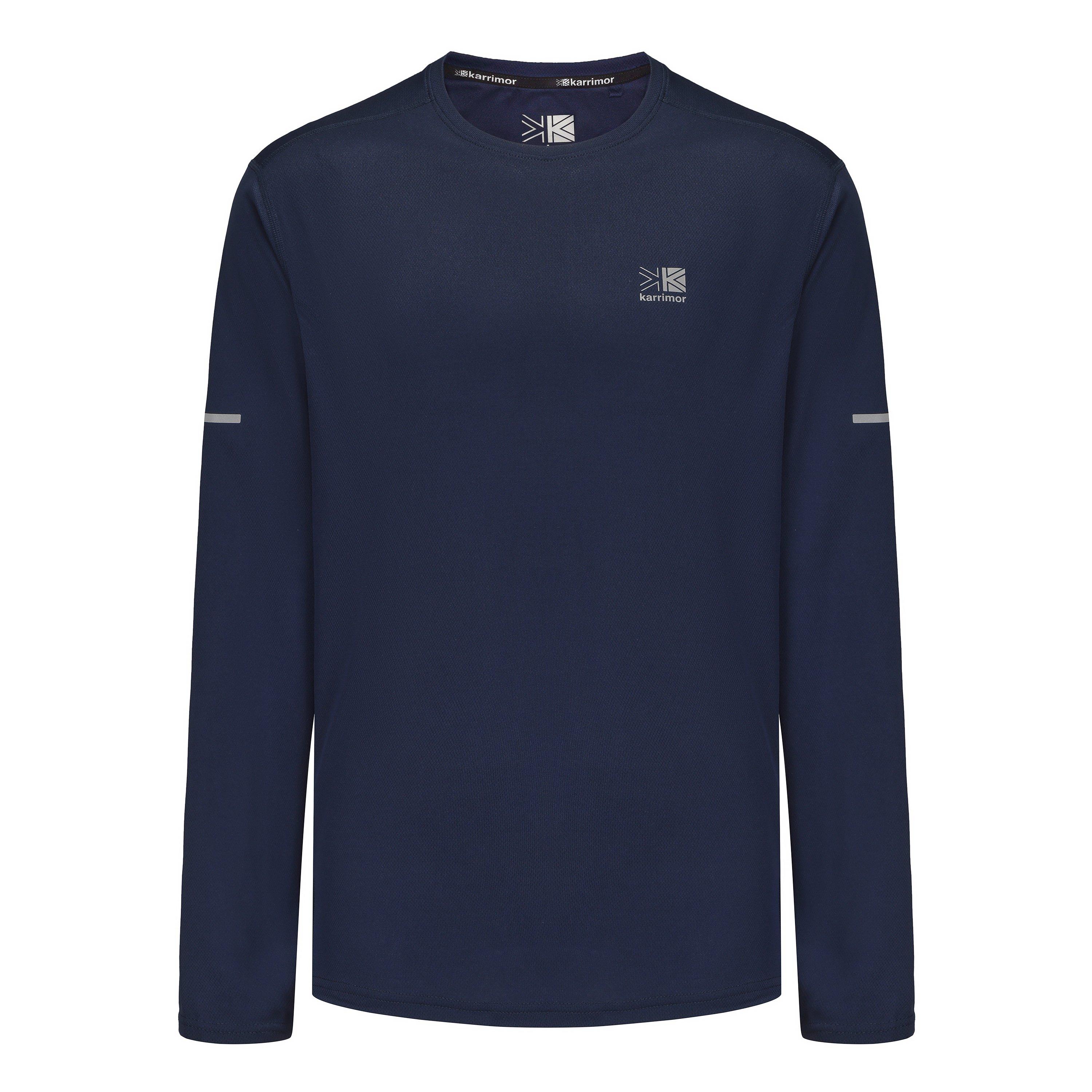 Karrimor Men's Long Sleeve Run T Shirt - Navy - XL