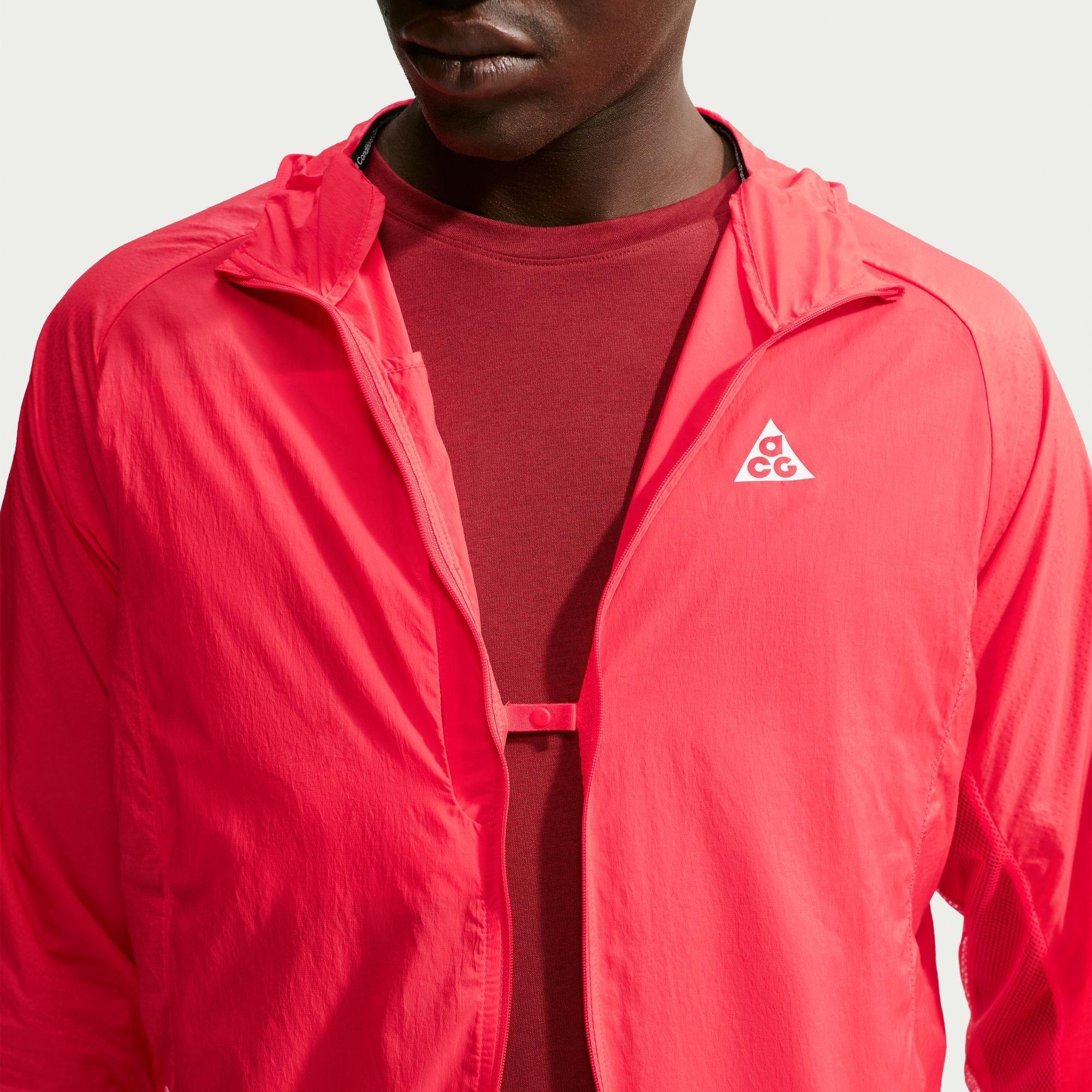 Crimson/White - Nike - Men's ACG UV Running Jacket - 5