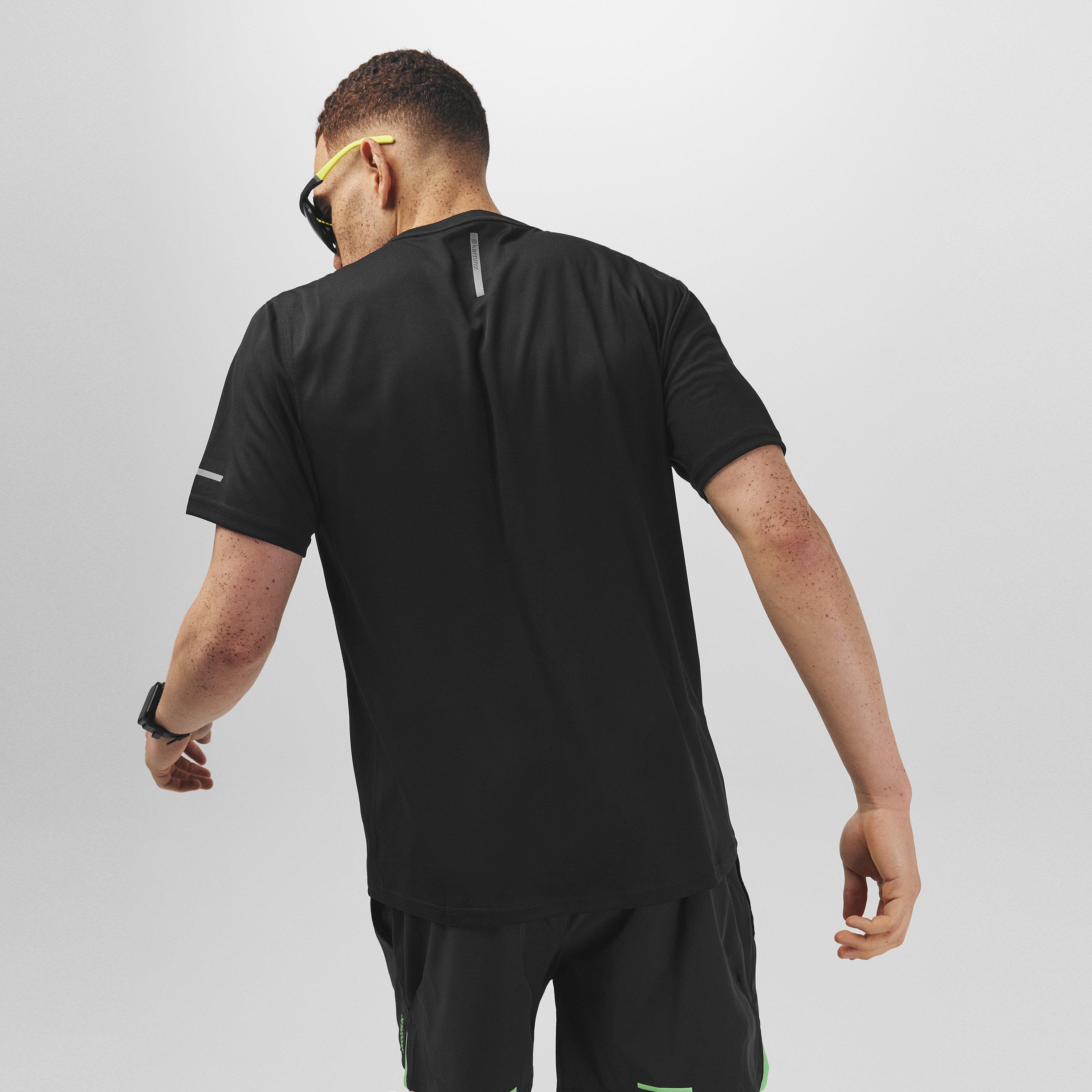 Crna - Karrimor - Run Short Sleeve T Shirt Mens - 4