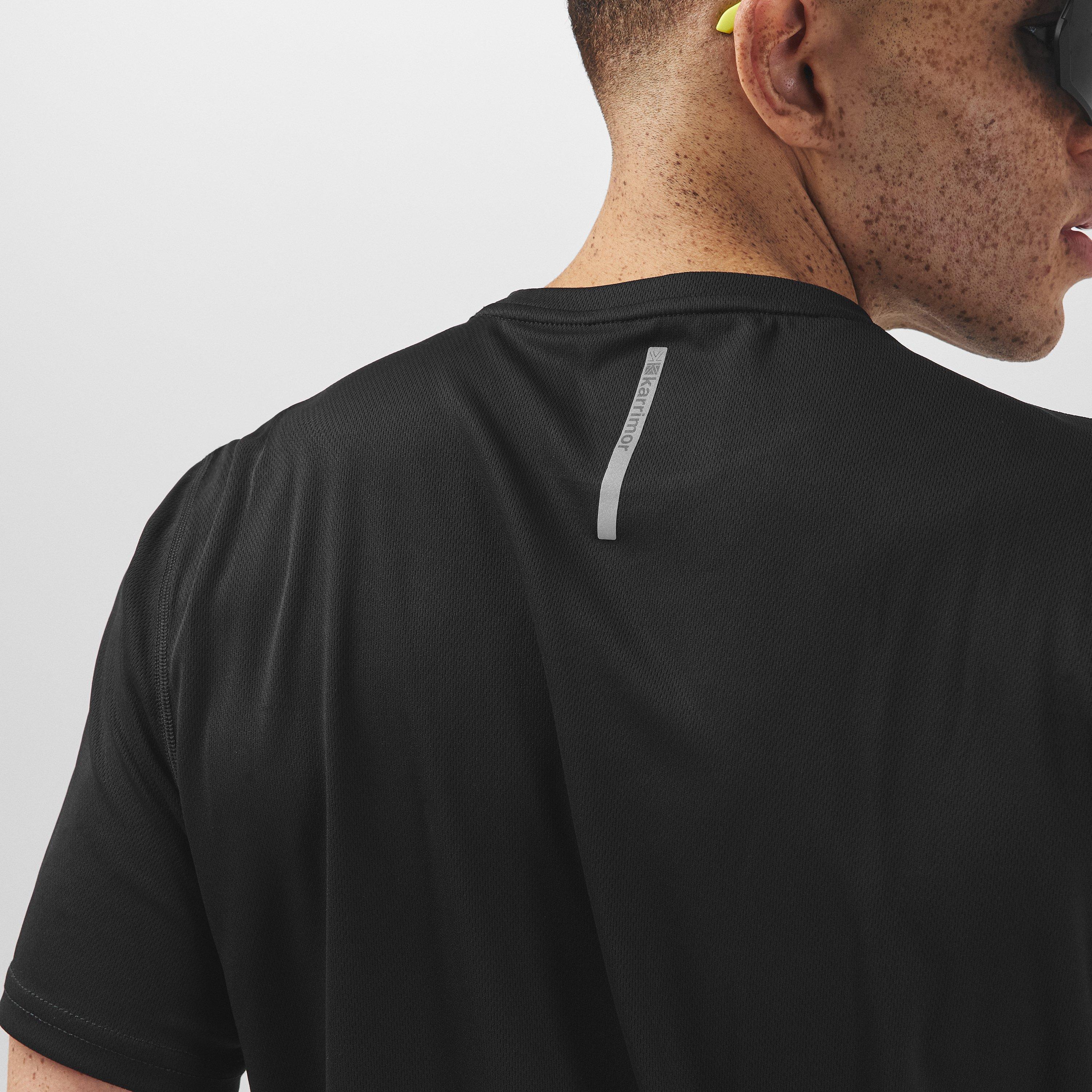 Crna - Karrimor - Run Short Sleeve T Shirt Mens - 6