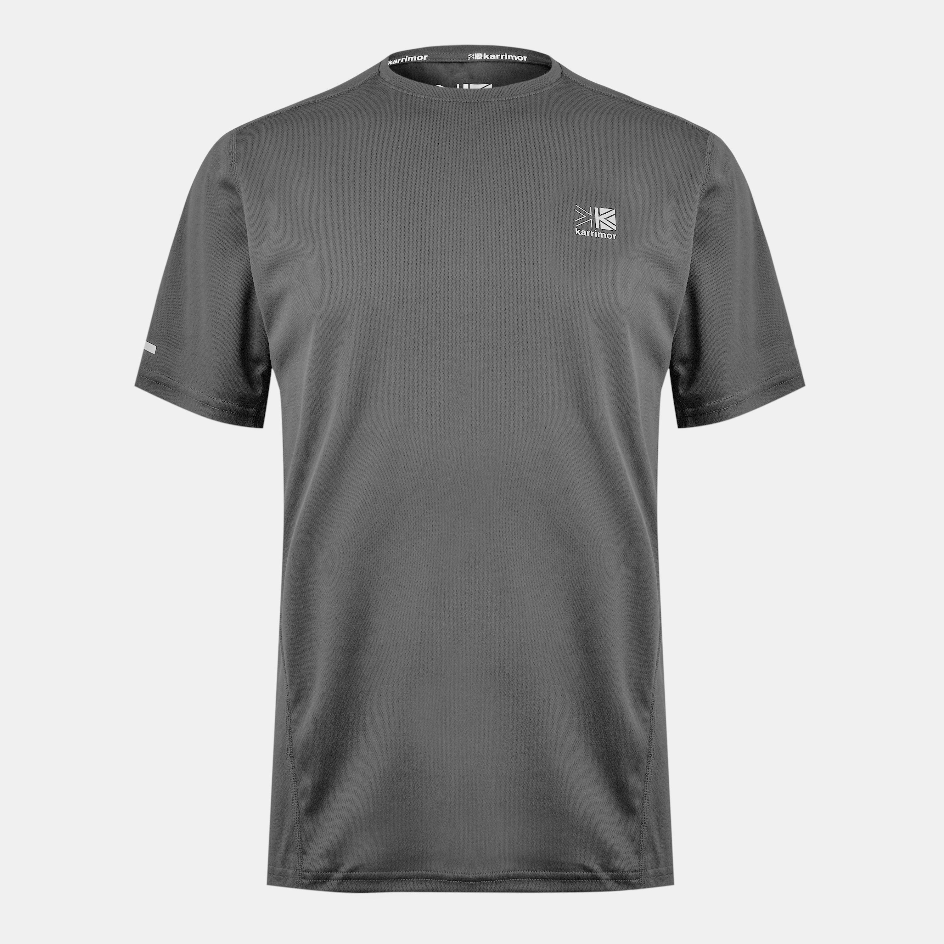 Karrimor Men's Run Short Sleeve T Shirt - Charcoal - L